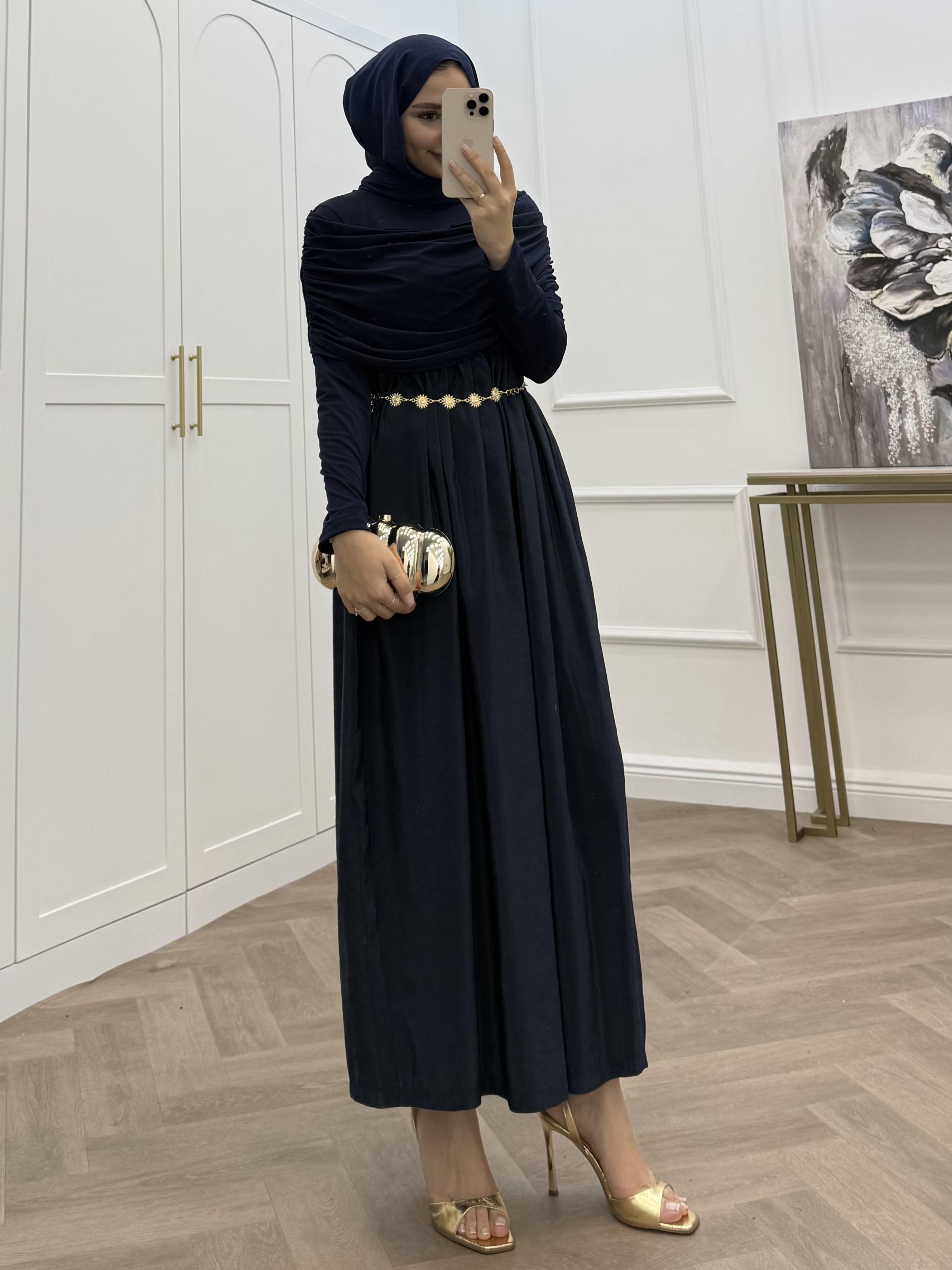 PANÇO SANDY ELBİSE LACİVERT