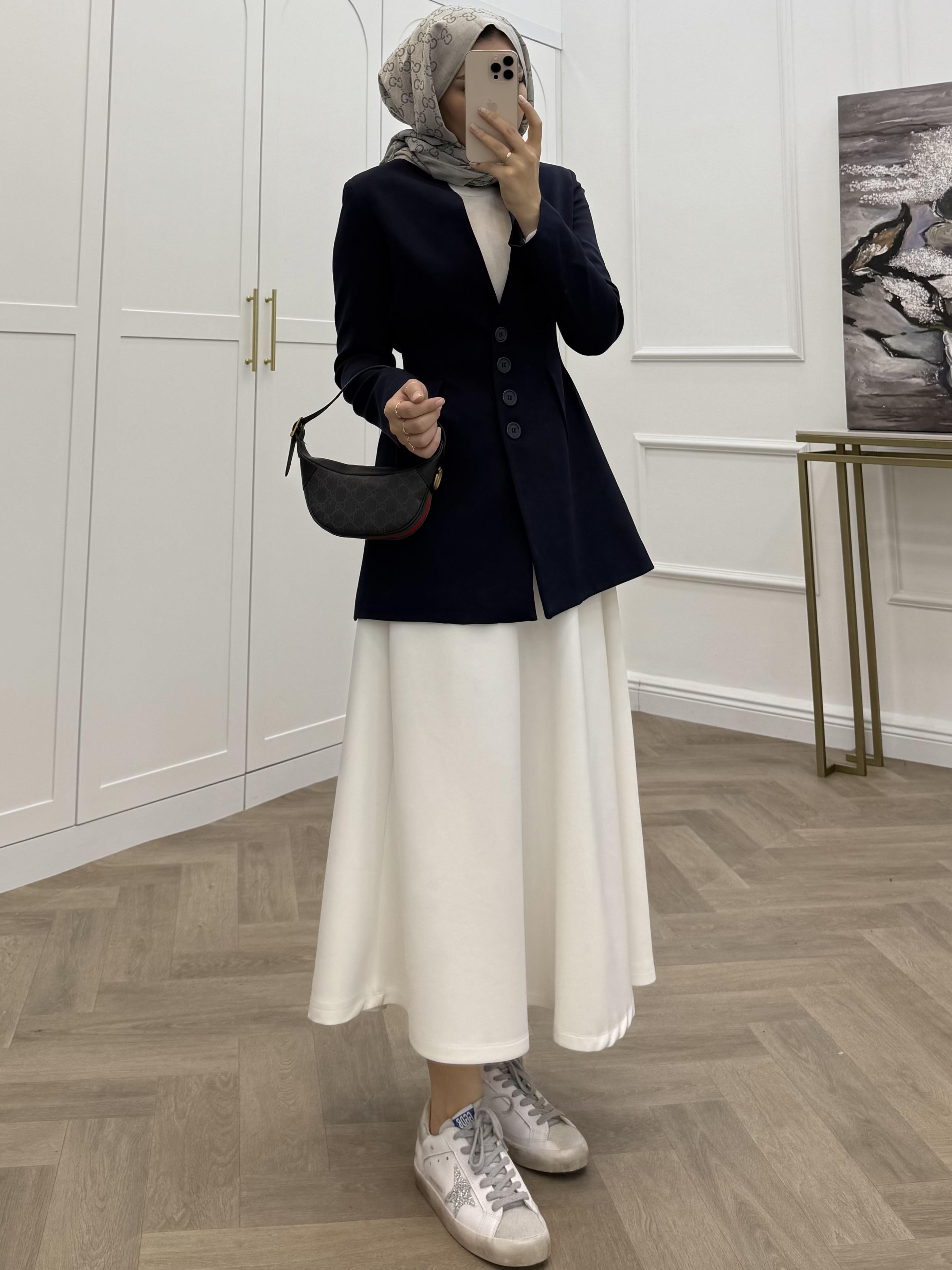 PENSLİ BLAZER CEKET LACİVERT