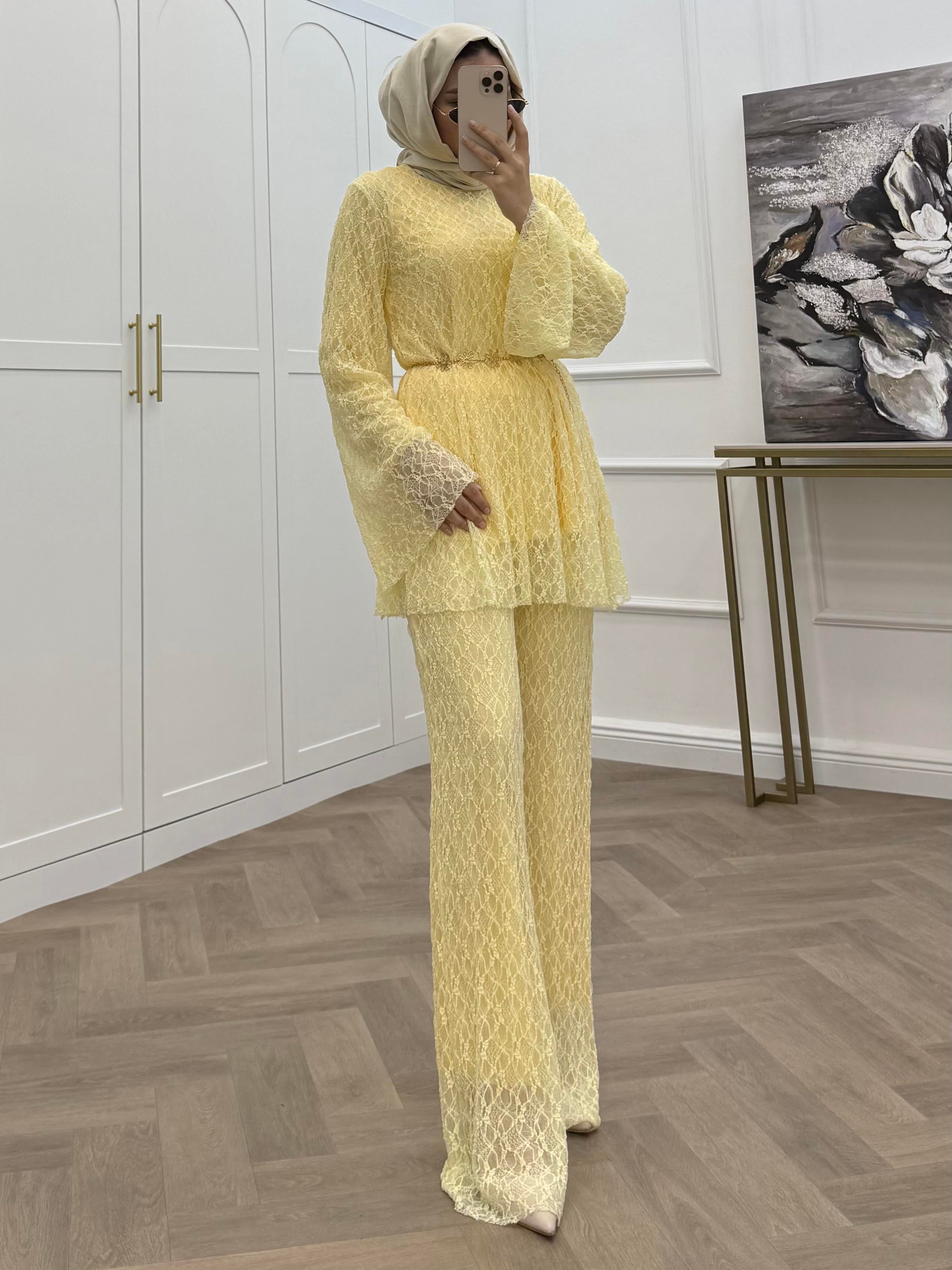 RÜYA DANTEL TAKIM SARI