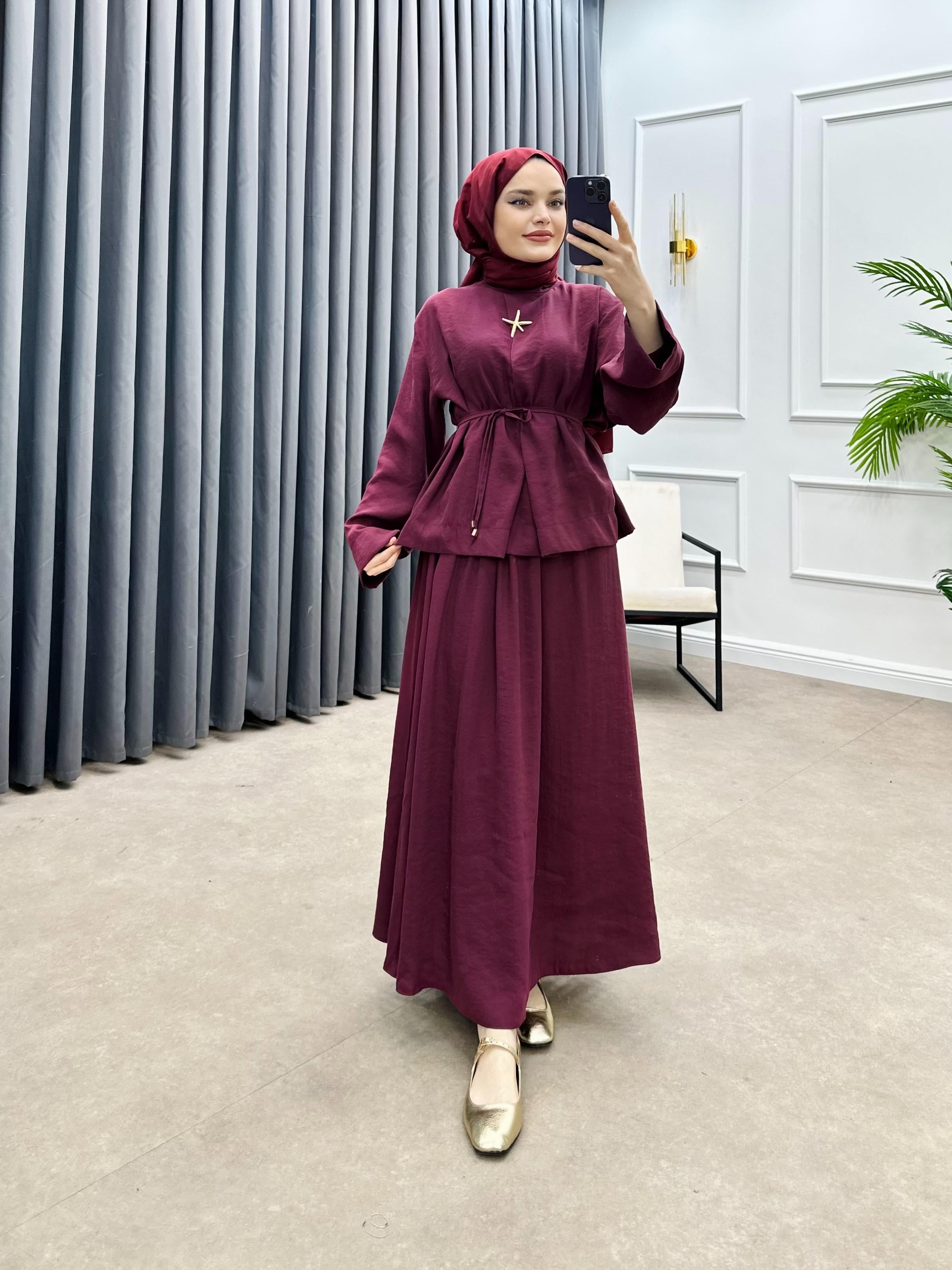 SARA MODAL ETEKLİ TAKIM MÜRDÜM