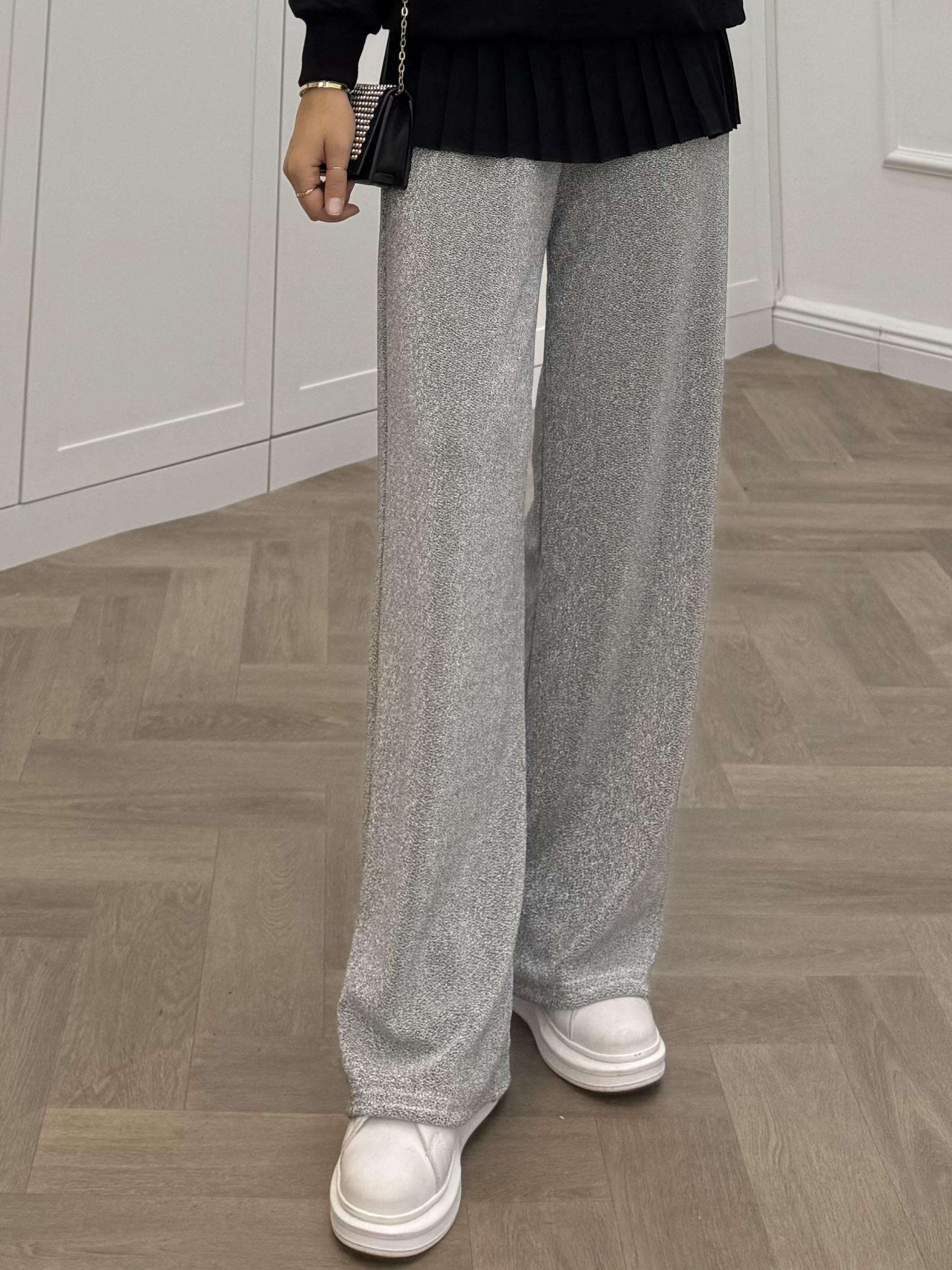 SİMLİ PANTOLON GRİ