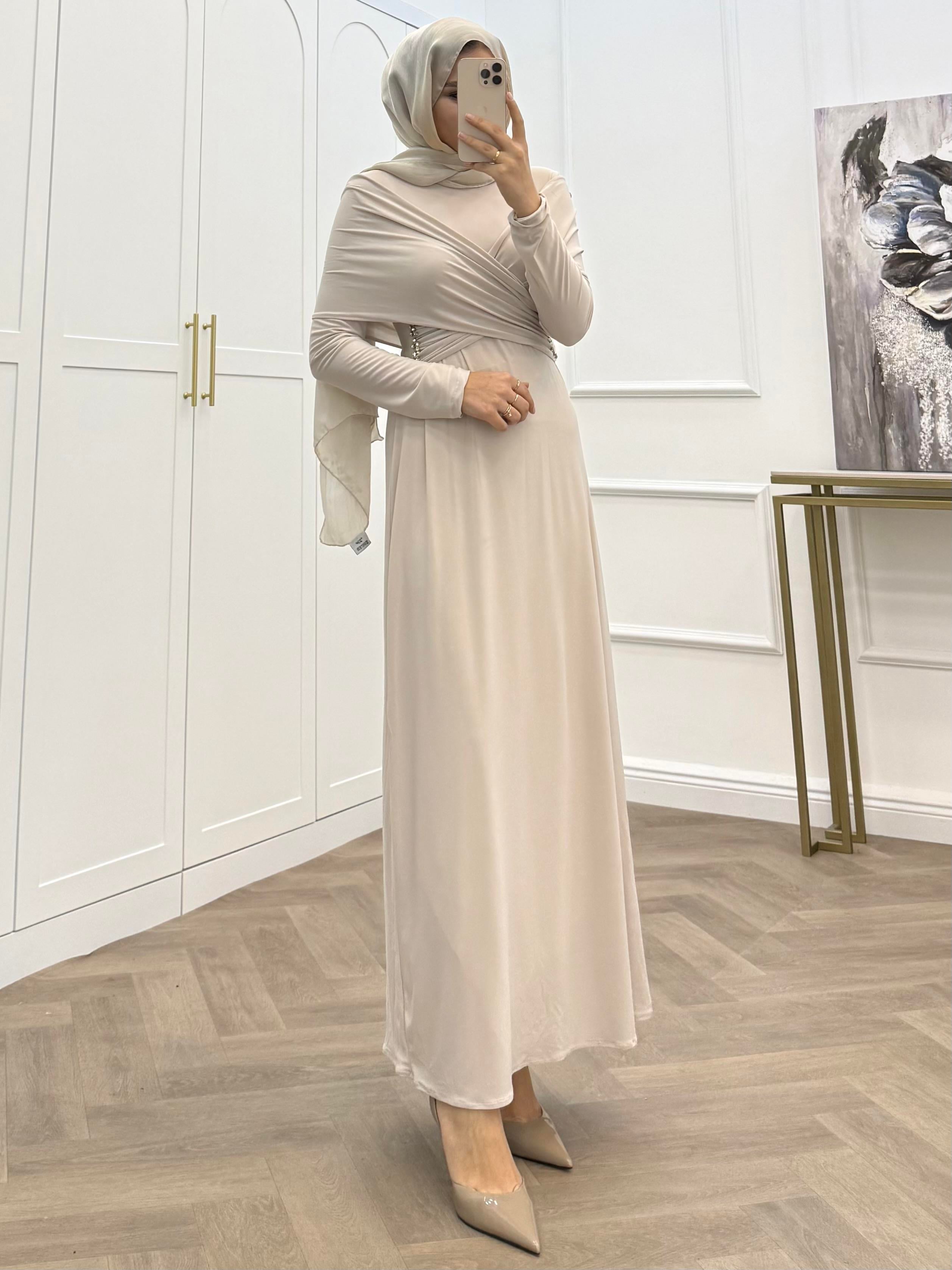 TASARIM TAŞLI SANDY ELBİSE TAŞ