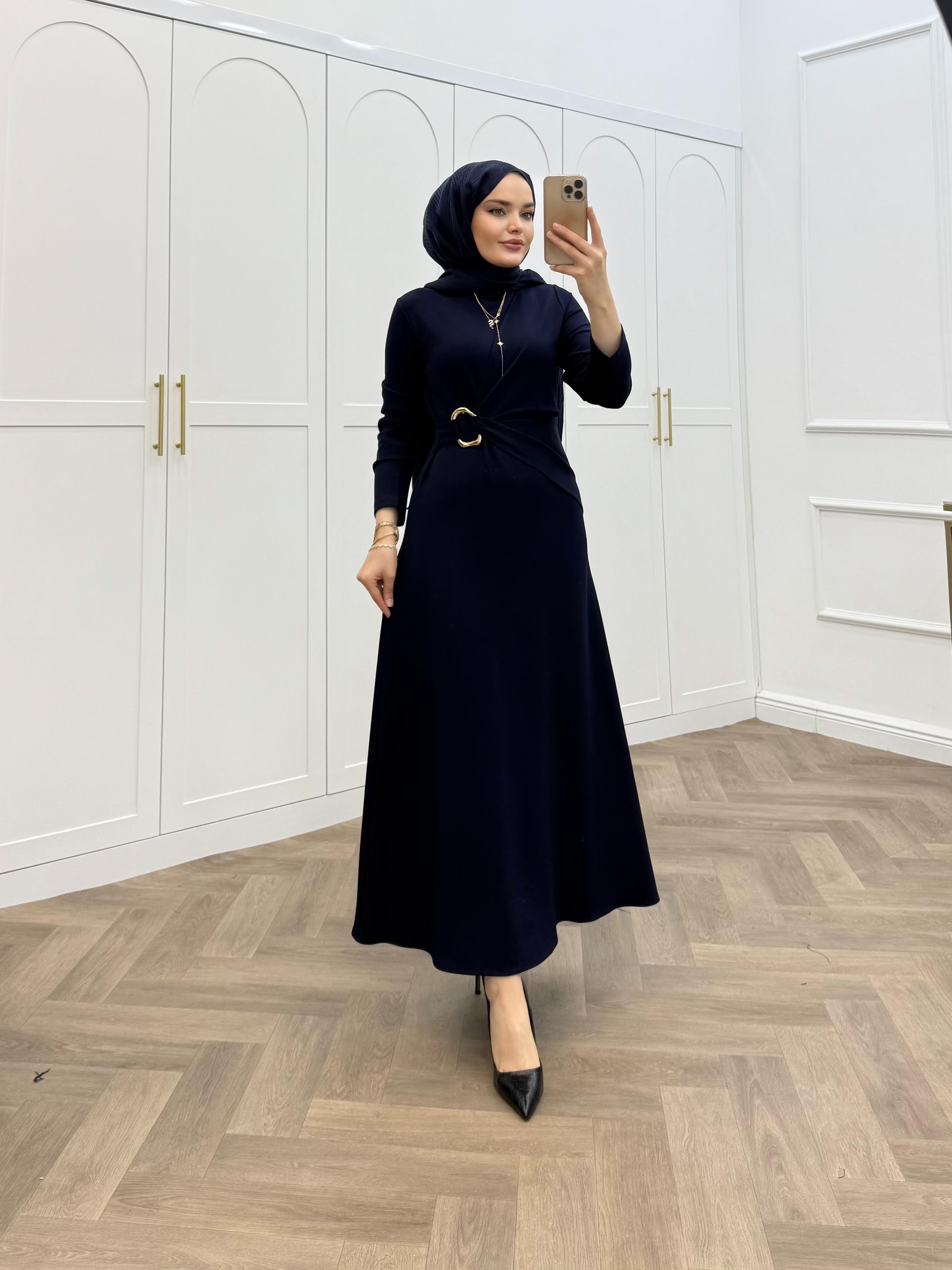 TOKALI OYSHO ELBİSE LACİVERT