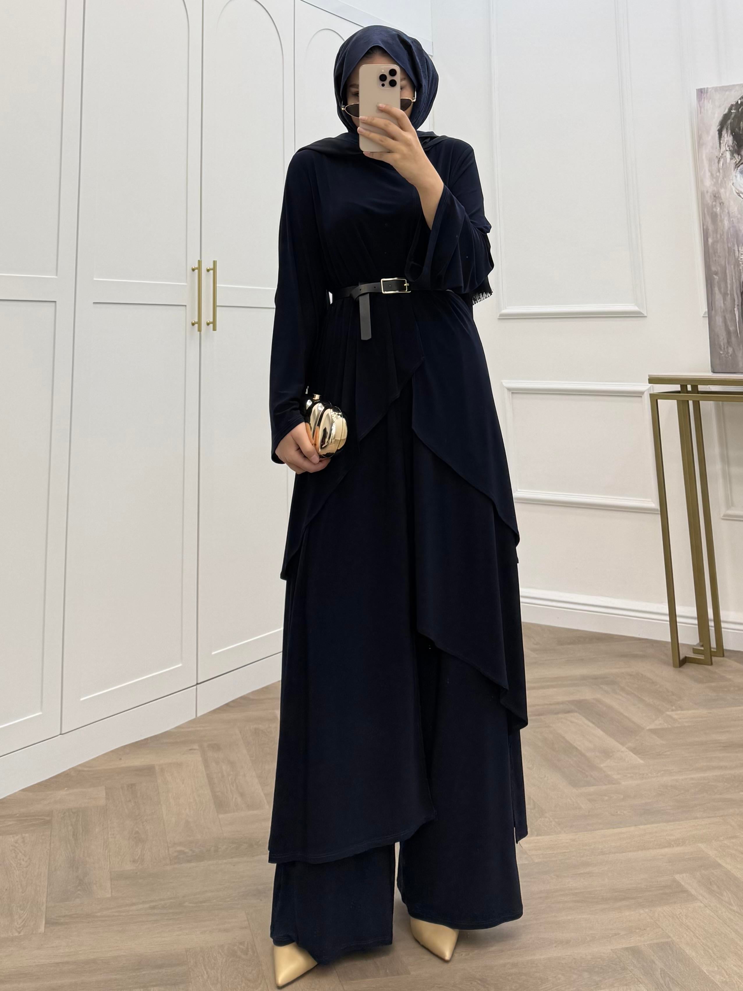 TUNİKLİ SANDY TAKIM LACİVERT