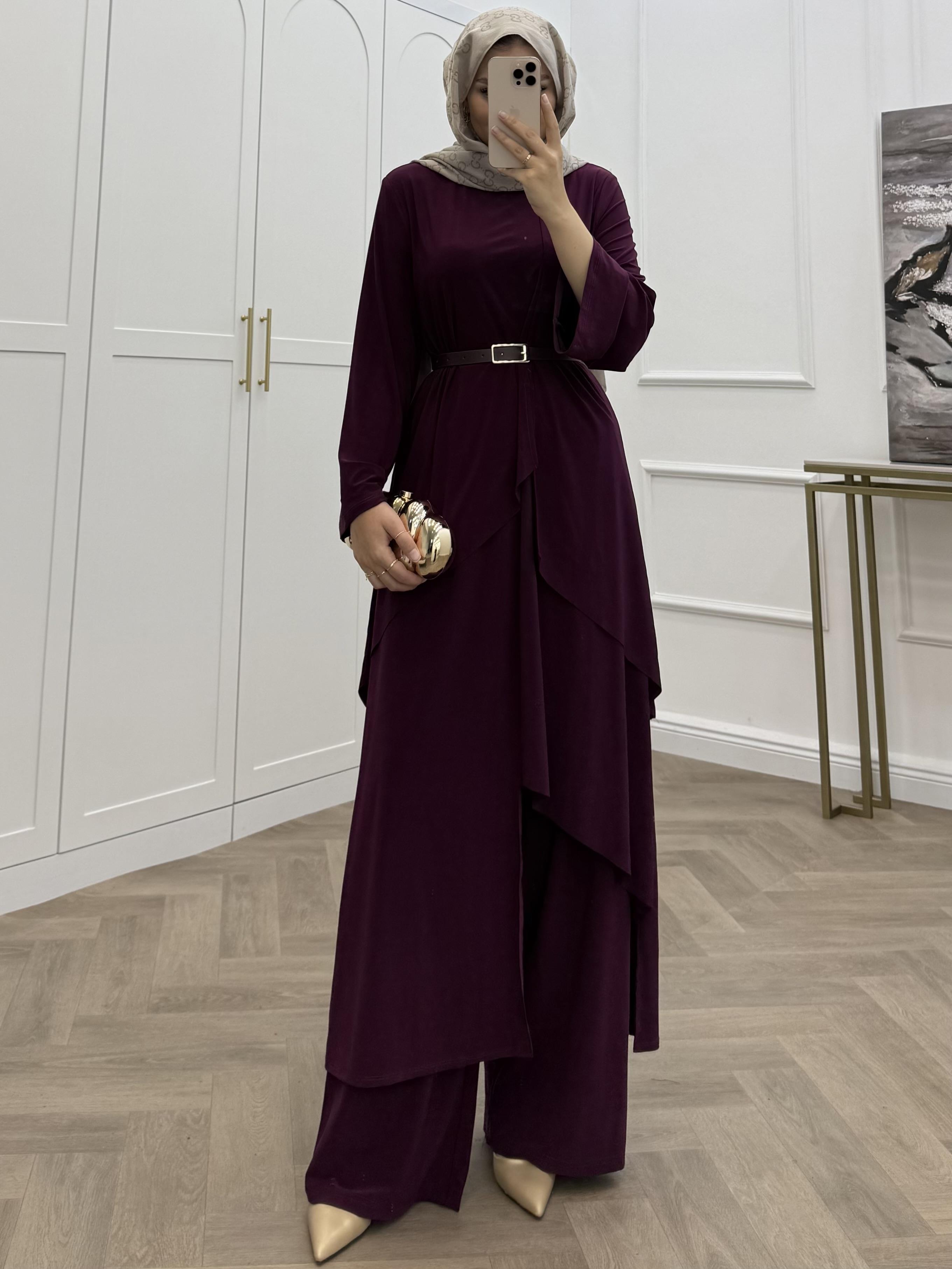 TUNİKLİ SANDY TAKIM  MÜRDÜM