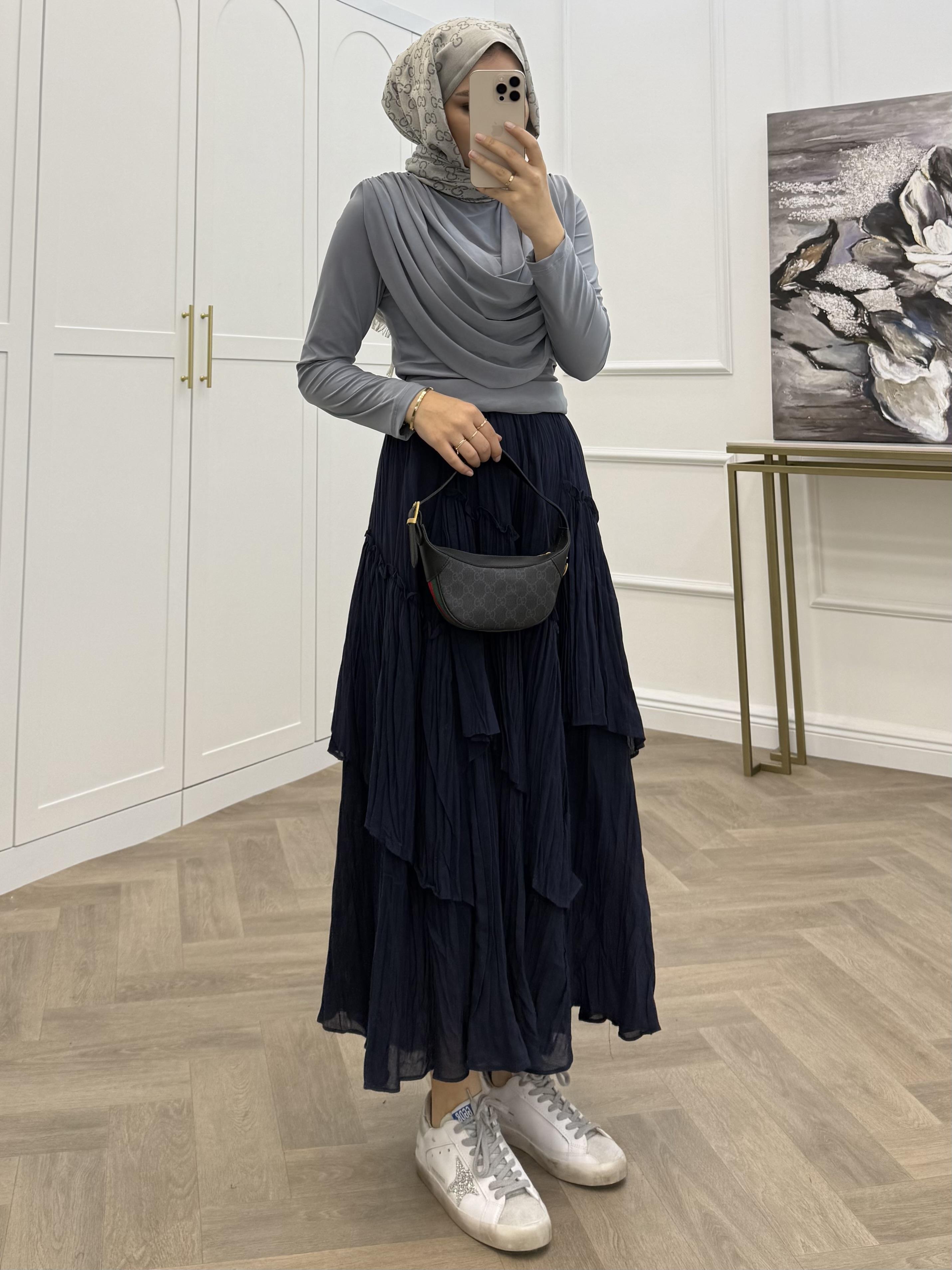 VUAL KATLI ETEK LACİVERT