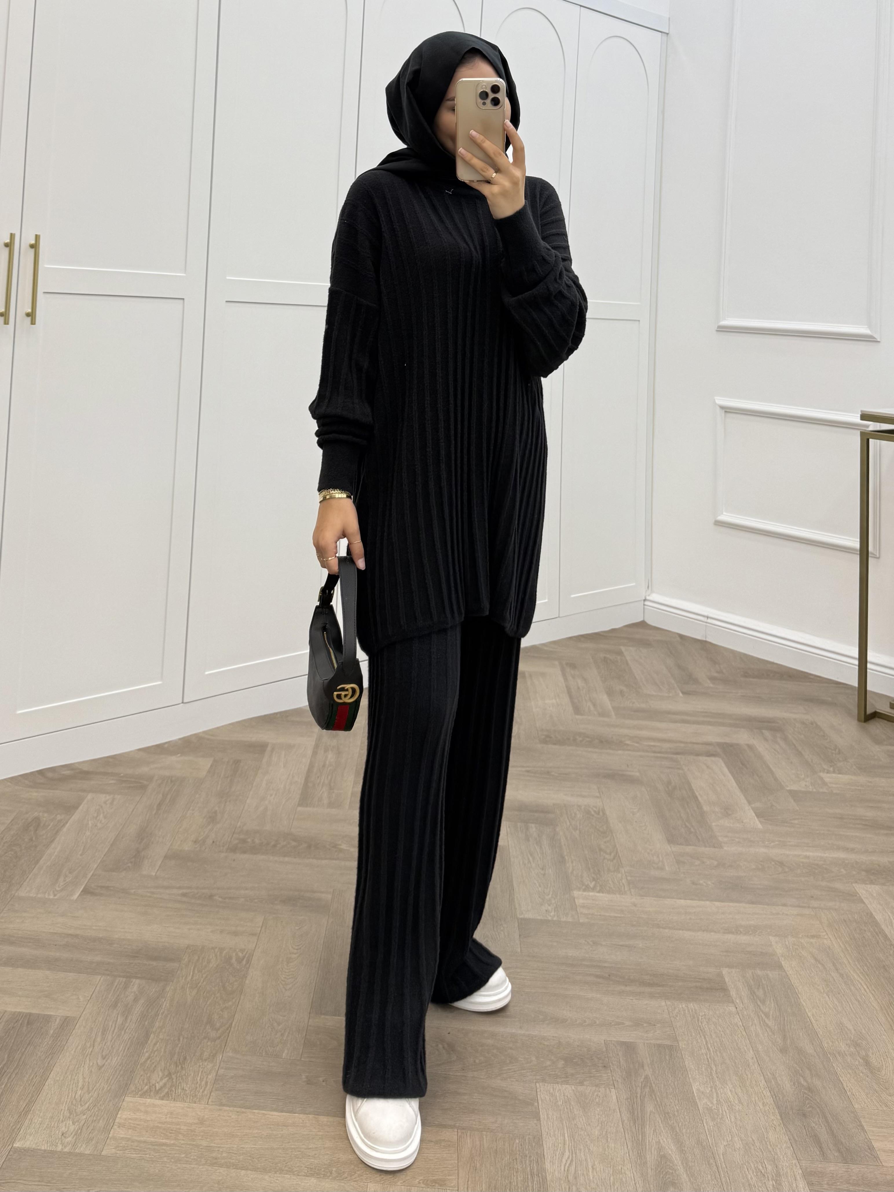 YUMOŞ PANTOLONLU TAKIM SİYAH