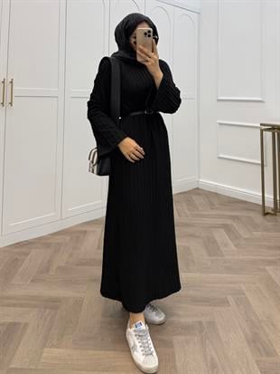 LİVA ELBİSE SİYAH