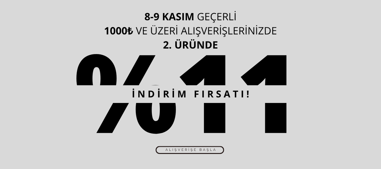 1000 TL ve Üzeri Alışverişlerde 2. Üründe %11 İndirim