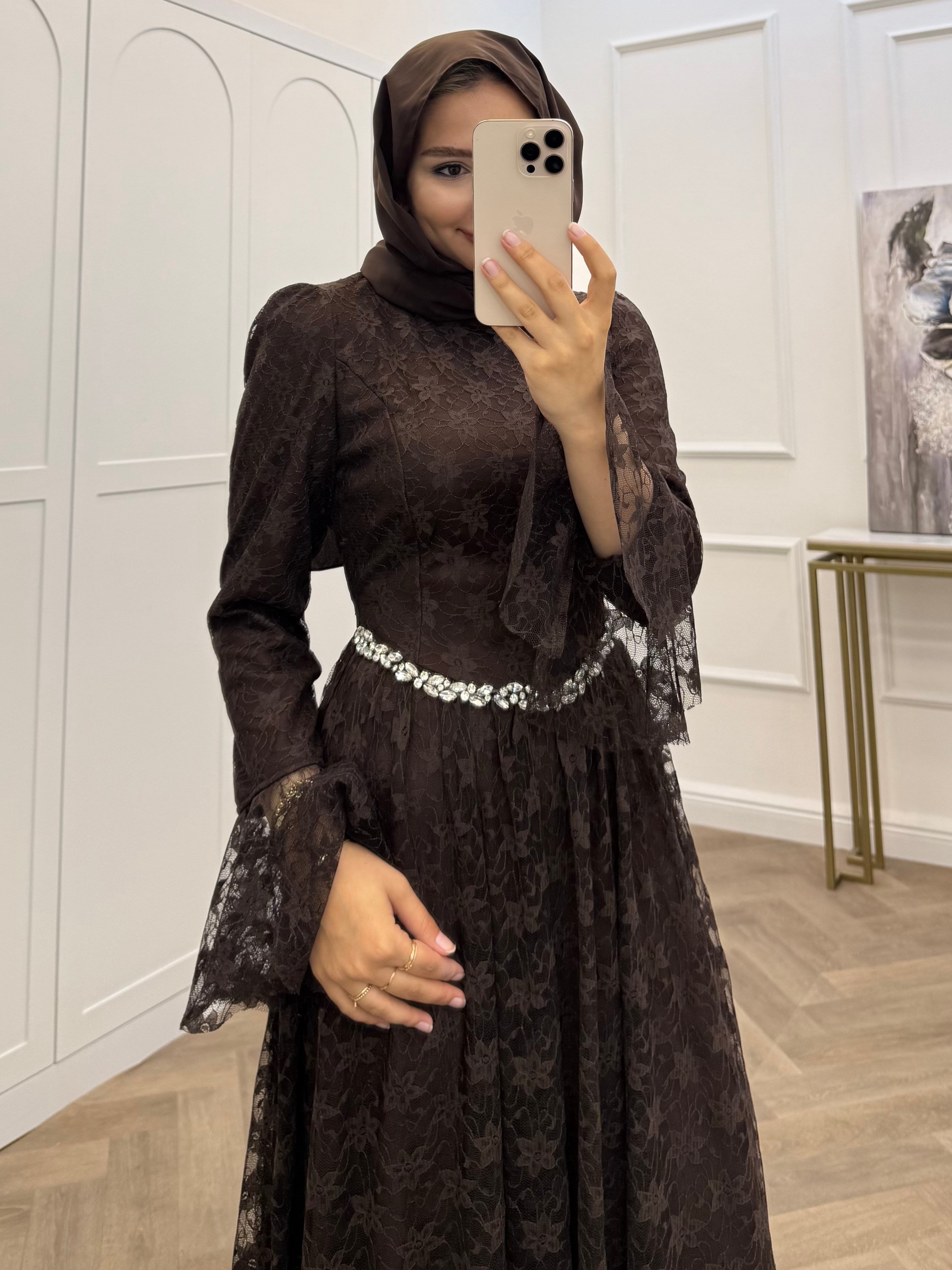  BUSE GÜPÜR ABİYE KAHVE
