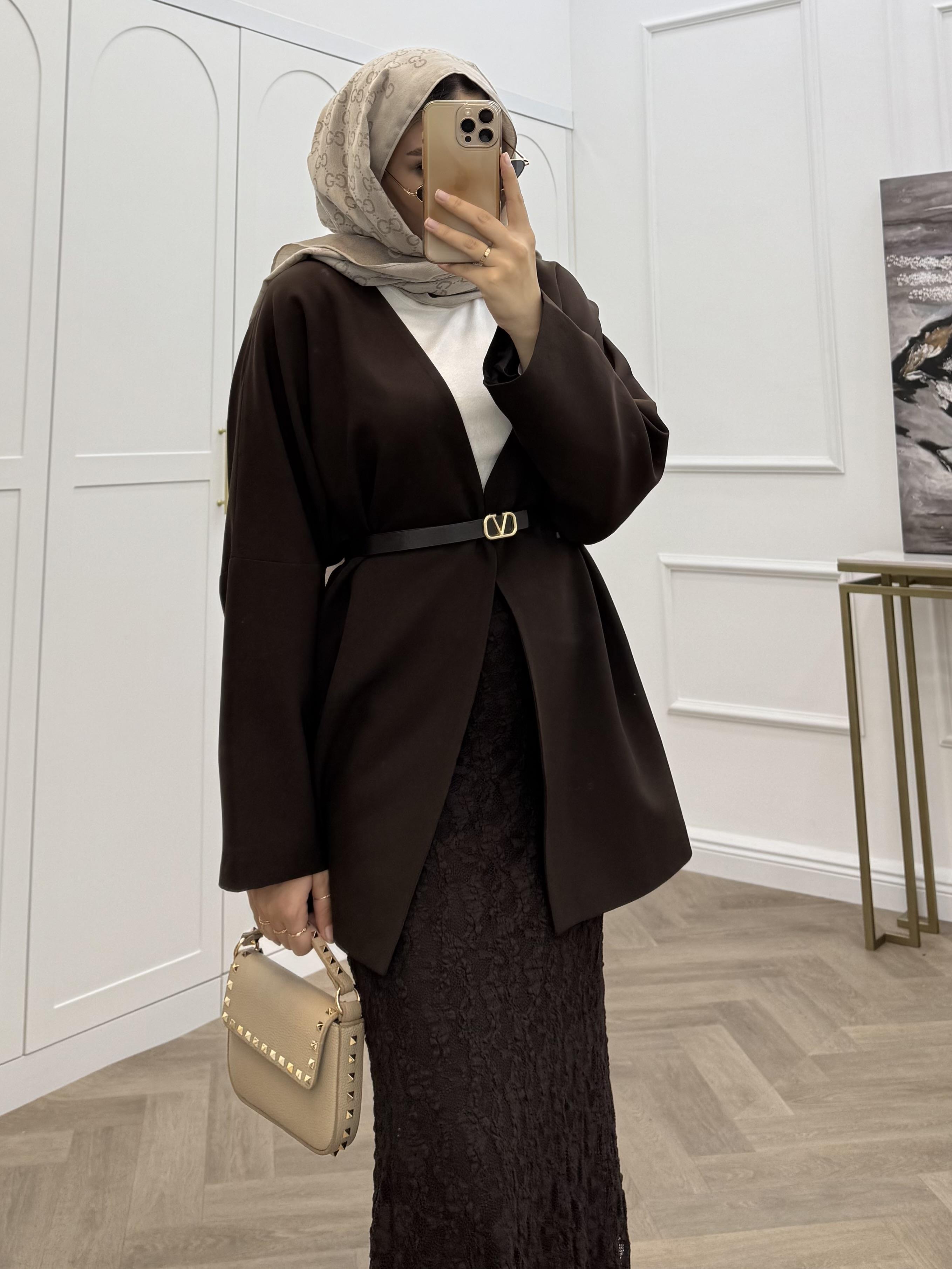 ASİL DANTEL ETEK KAHVE