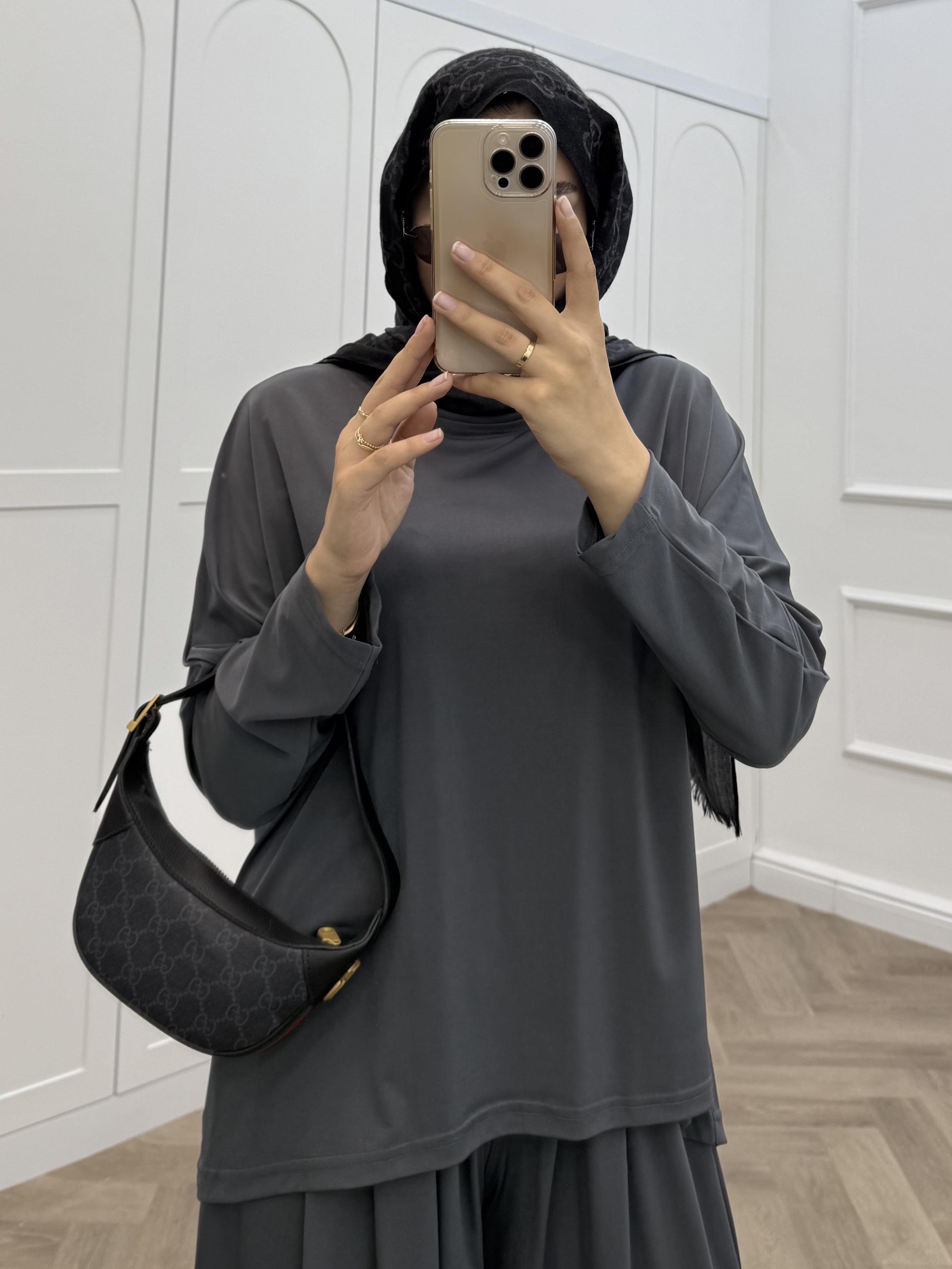 BASİC PANTOLONLU SANDY TAKIM FÜME