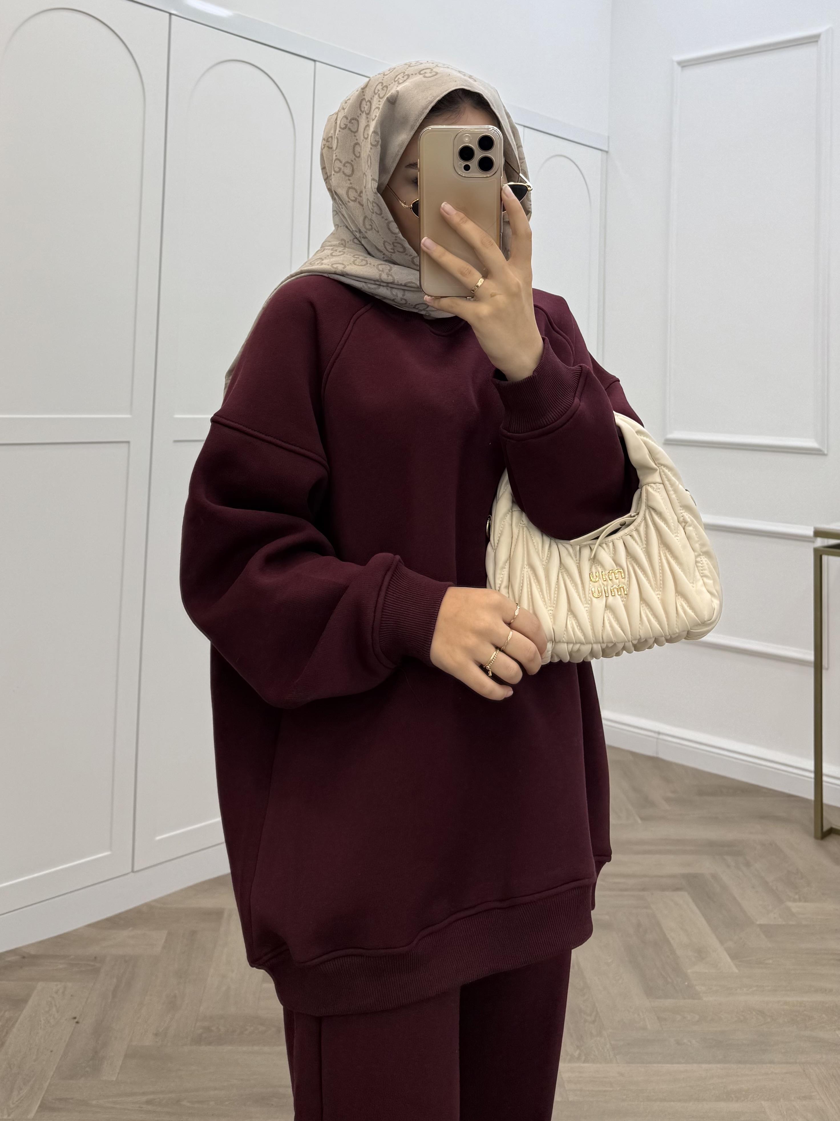 BASİC ŞARDONLU TAKIM BORDO