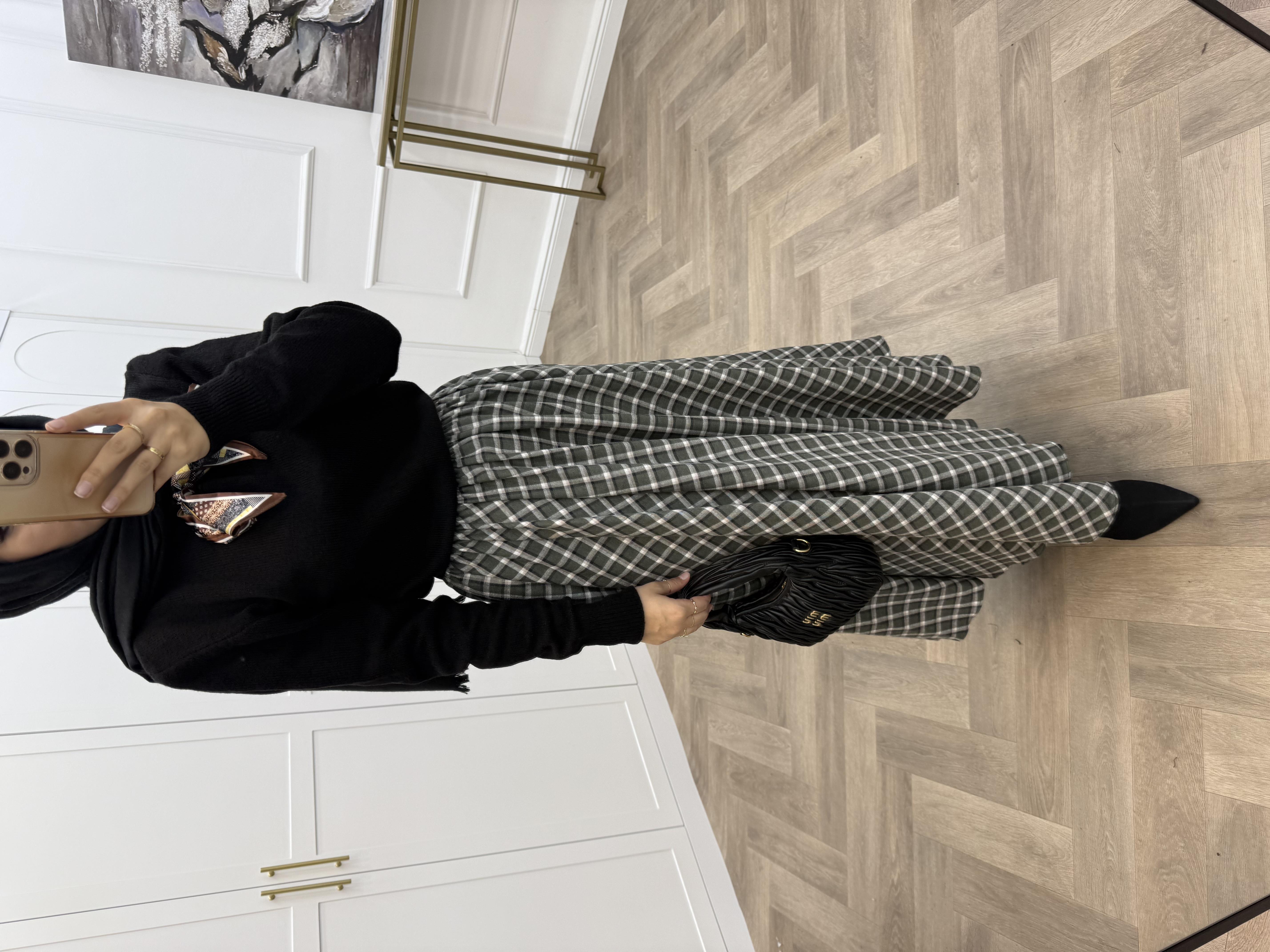 BELİ LASTİKLİ EKOSE ETEK HAKİ