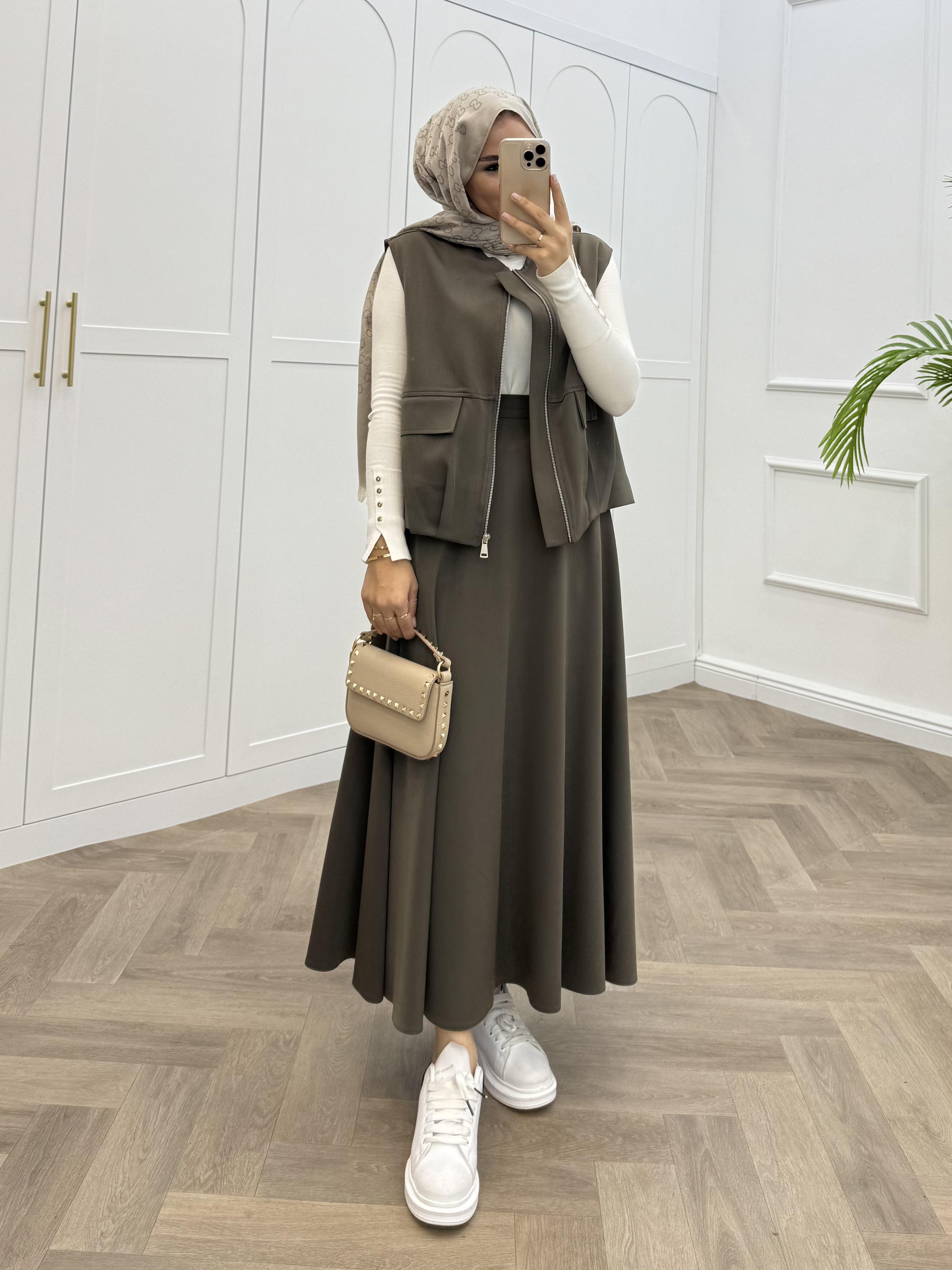 BOMBER YELEKLİ ETEKLİ TAKIM HAKİ