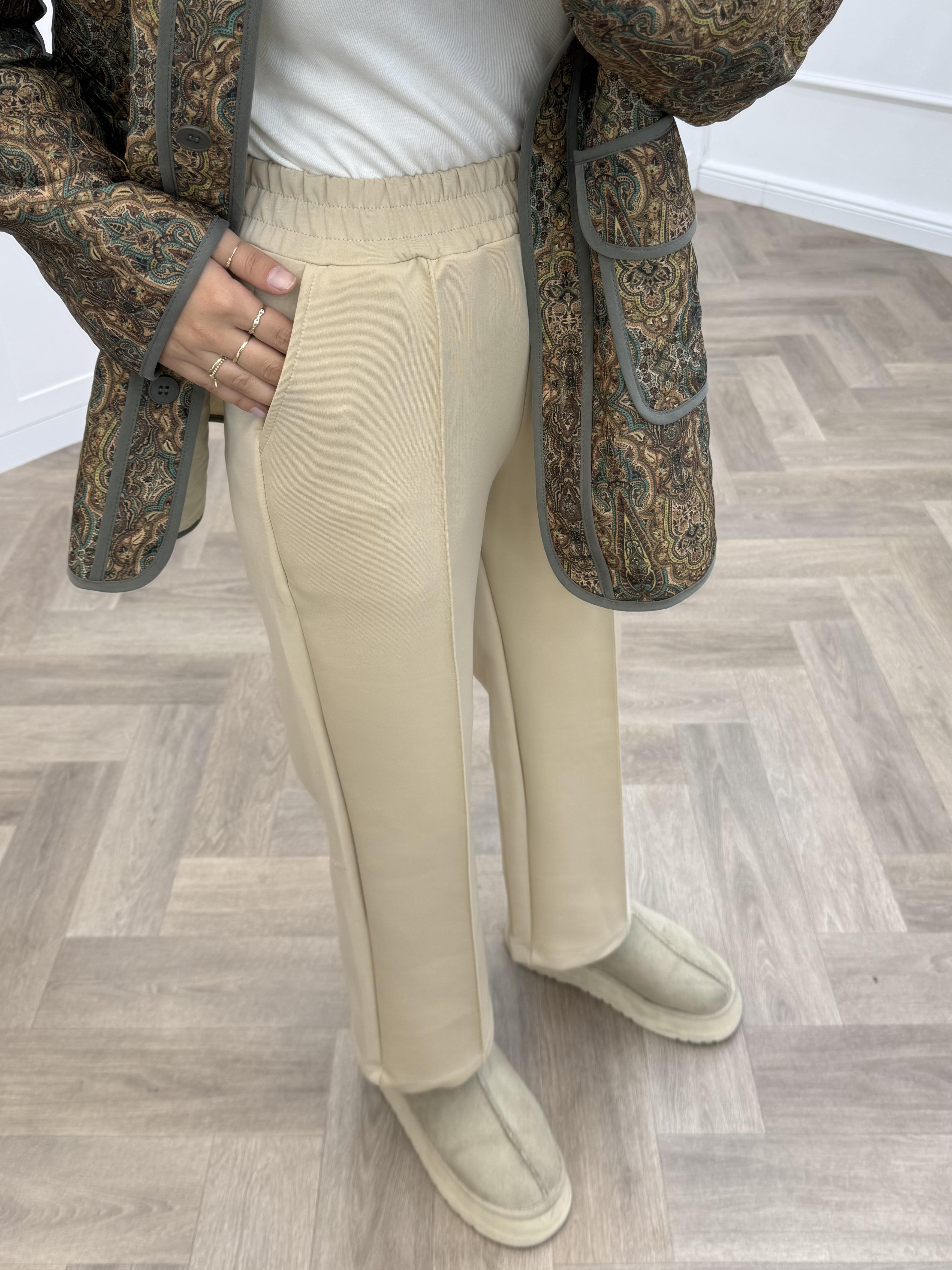 ÇIMALI SCUBA PANTOLON BEJ