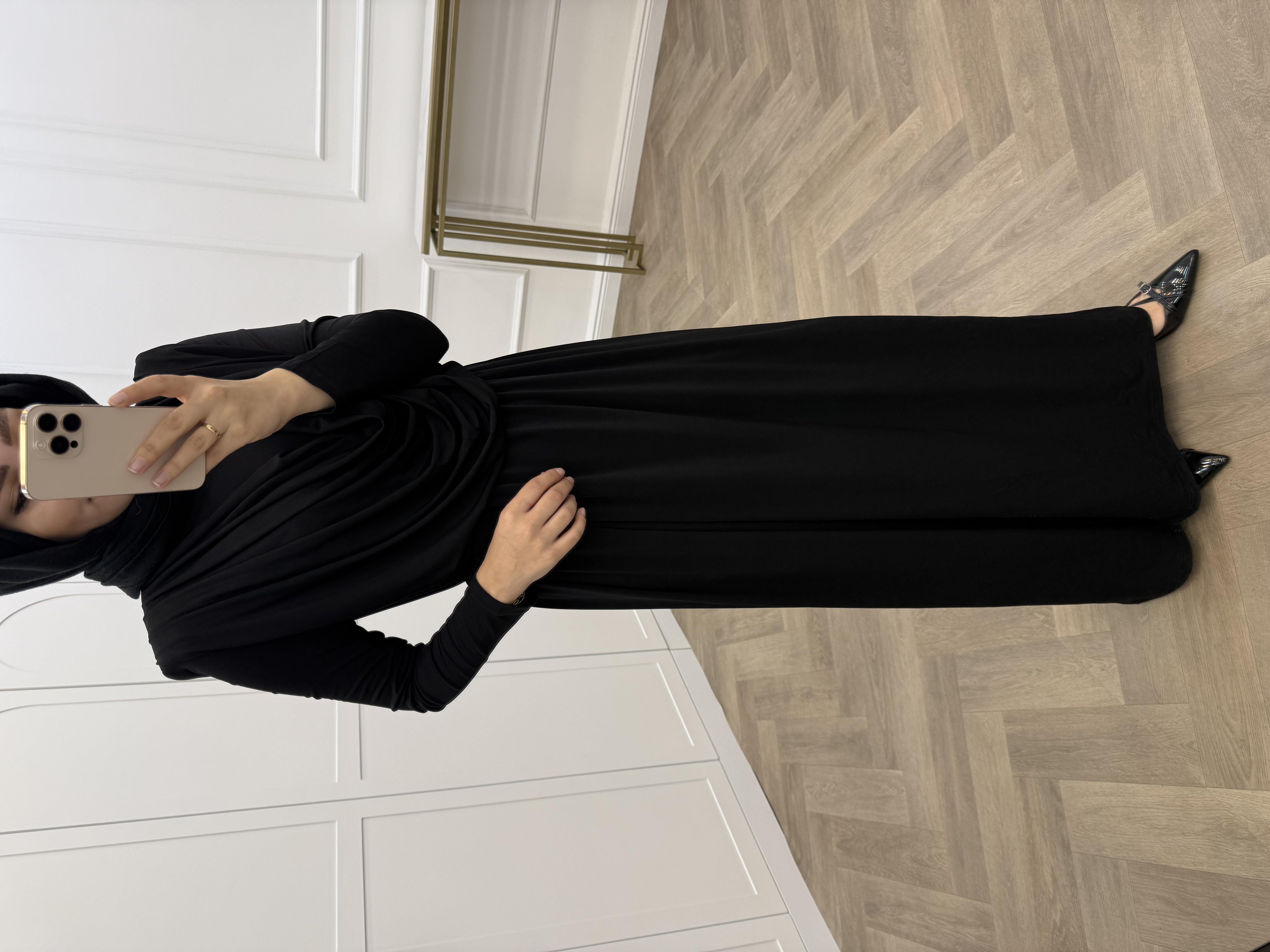 DEGAJE YAKA SANDY TULUM SİYAH