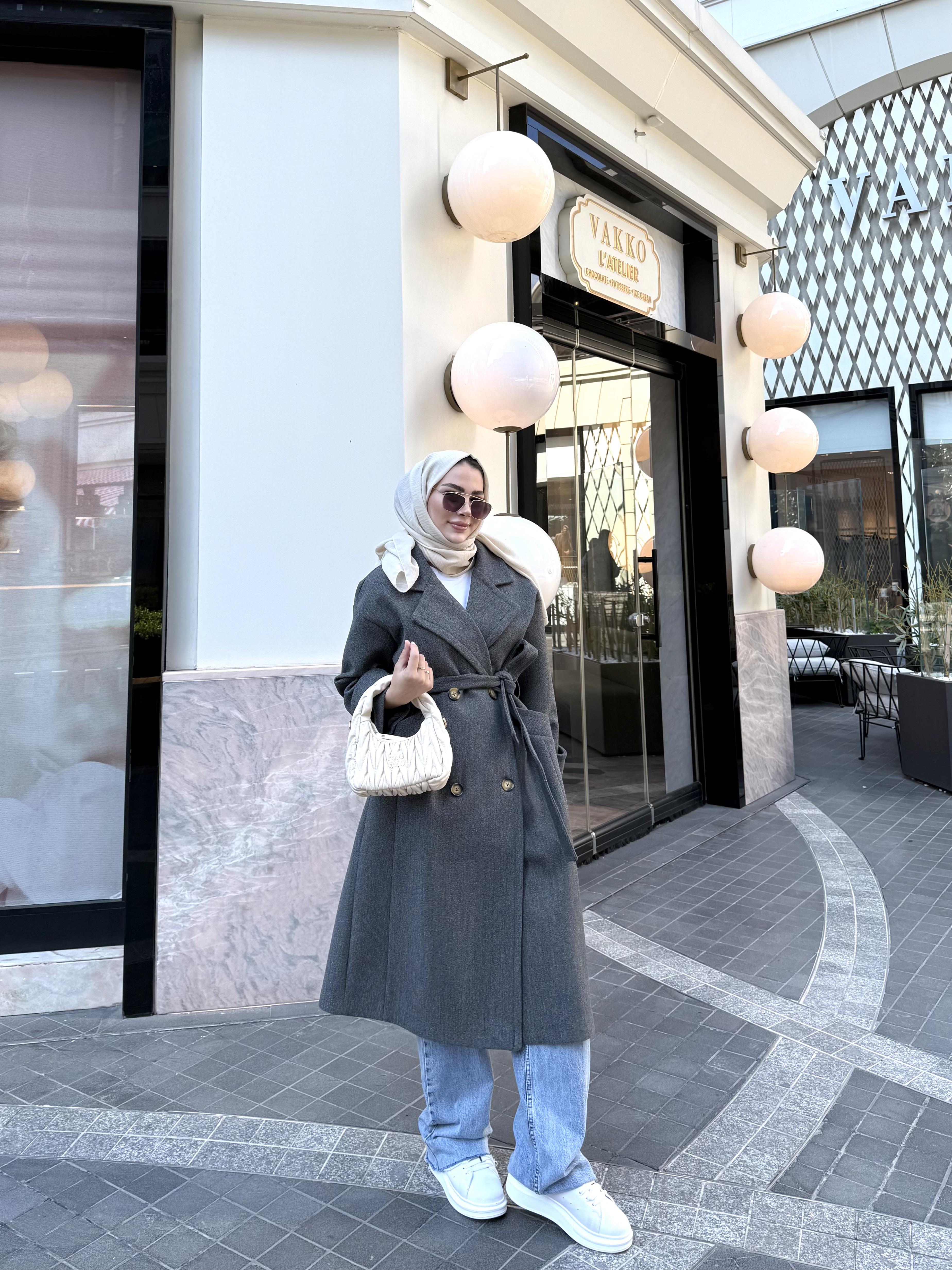 DÖRT DÜĞMELİ KAŞE KABAN FÜME