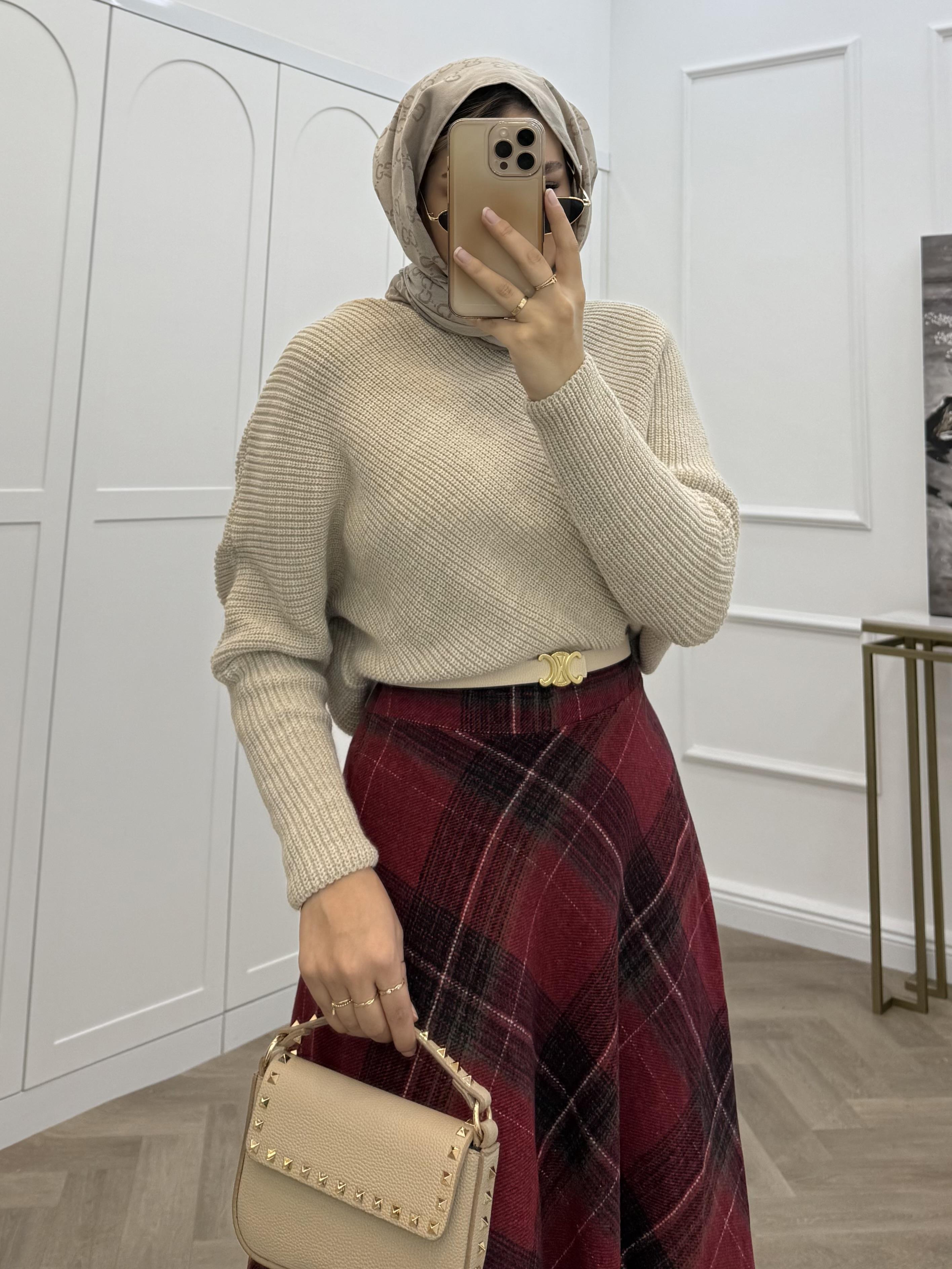 EKOSE KAŞE ETEK KIRMIZI