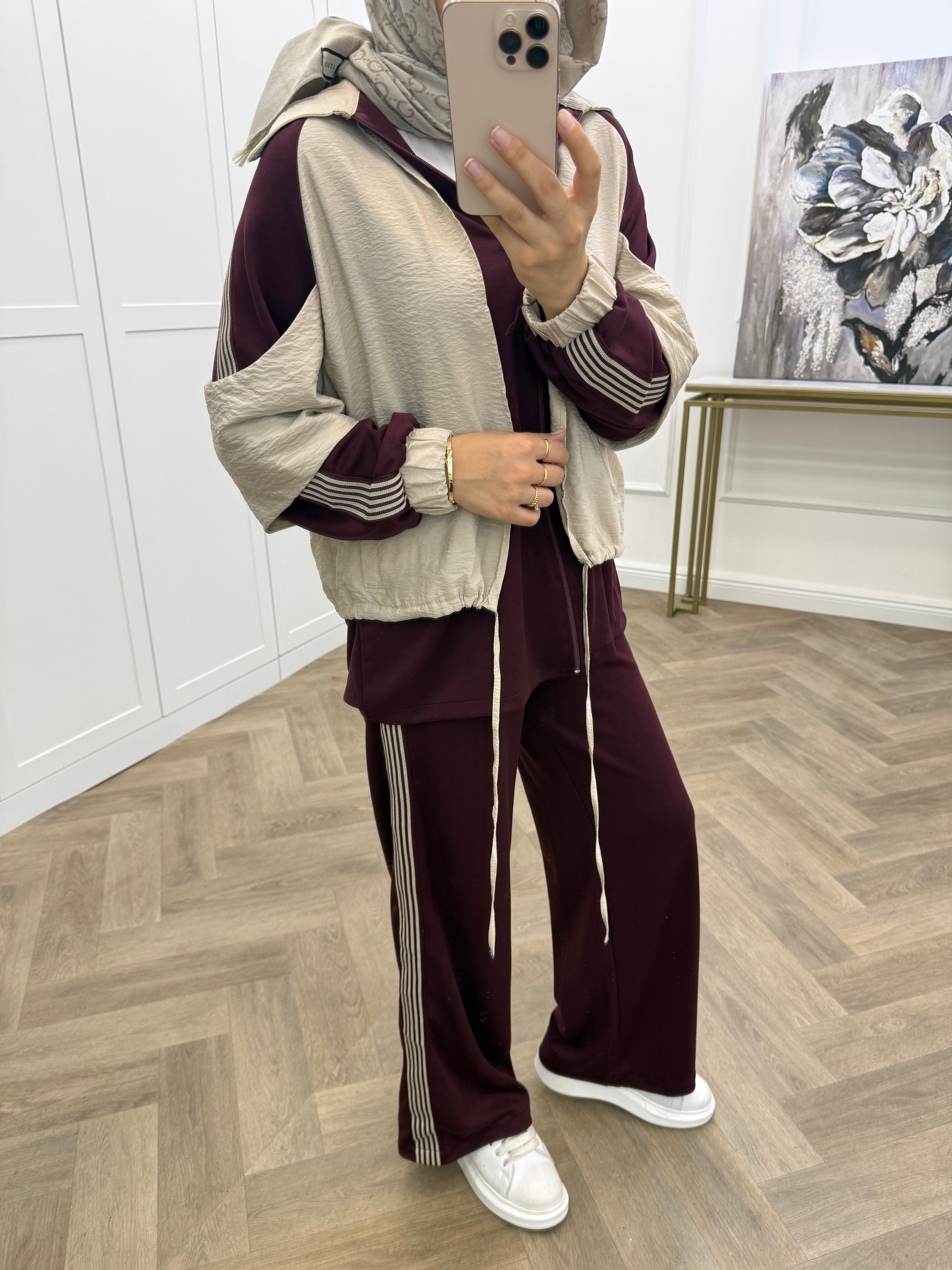 ELAY EŞOFMAN TAKIMI BORDO