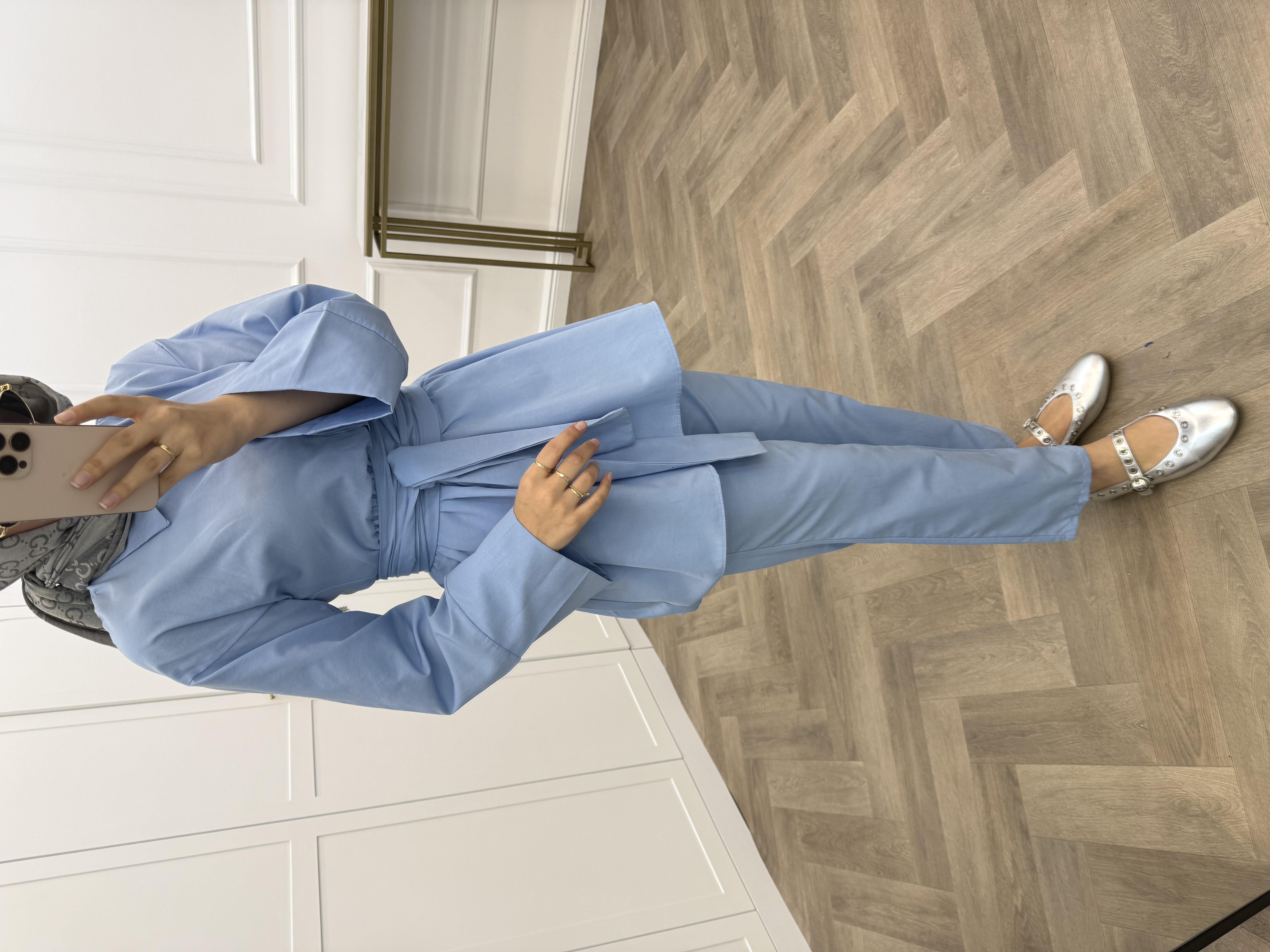 EMMA PANTOLONLU TAKIM BEBE MAVİSİ