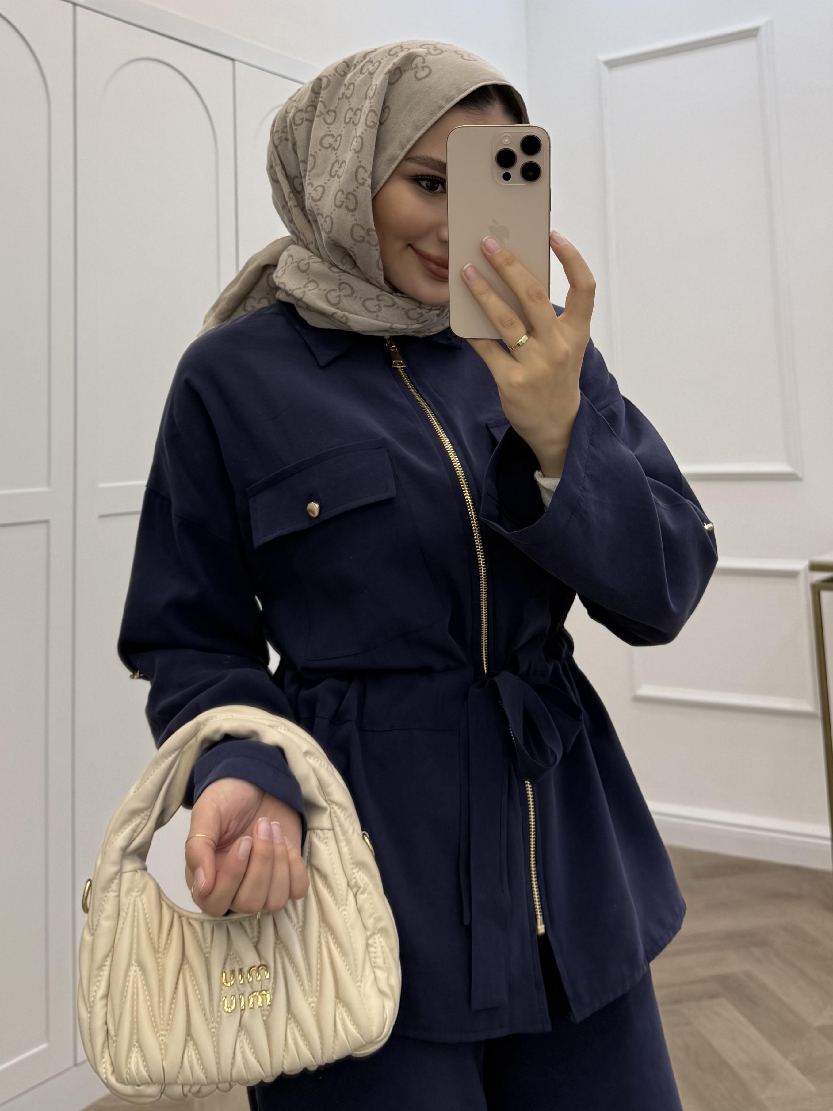 FERMUARLI MODAL TAKIM LACİVERT
