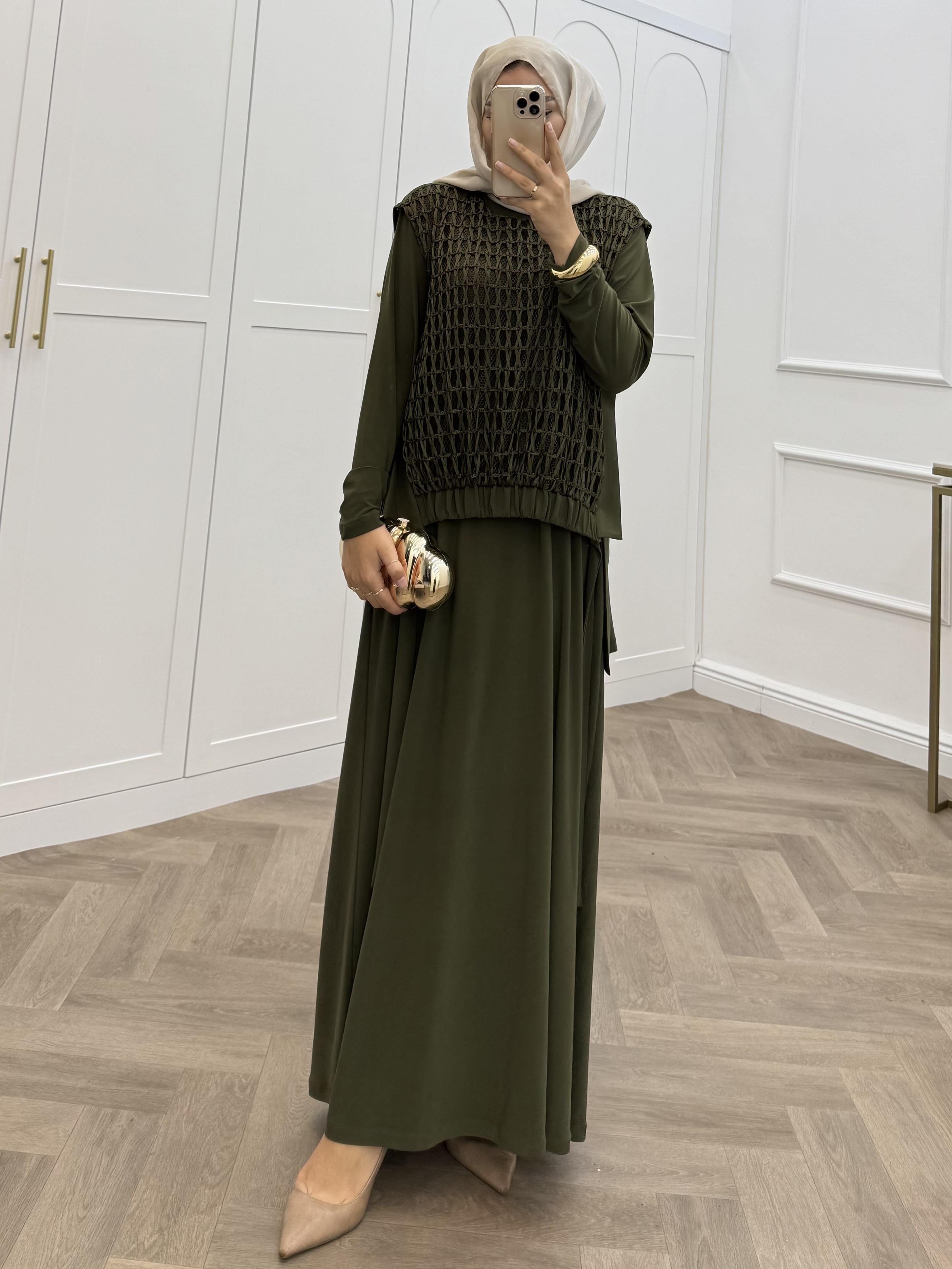 FİLE DETAYLI TAKIM ELBİSE HAKİ