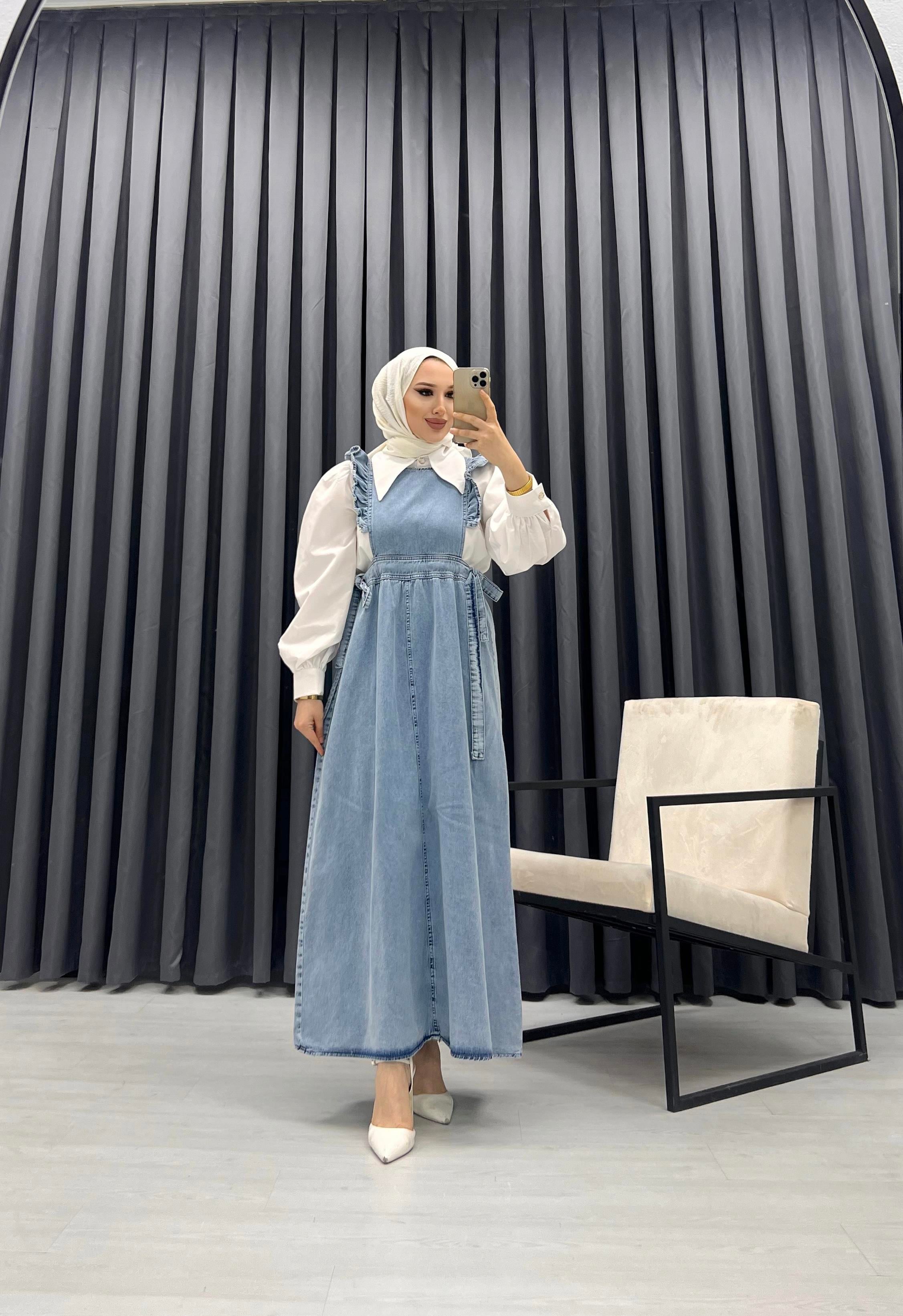 FIRFIR DETAY DENİM JİLE MAVİ