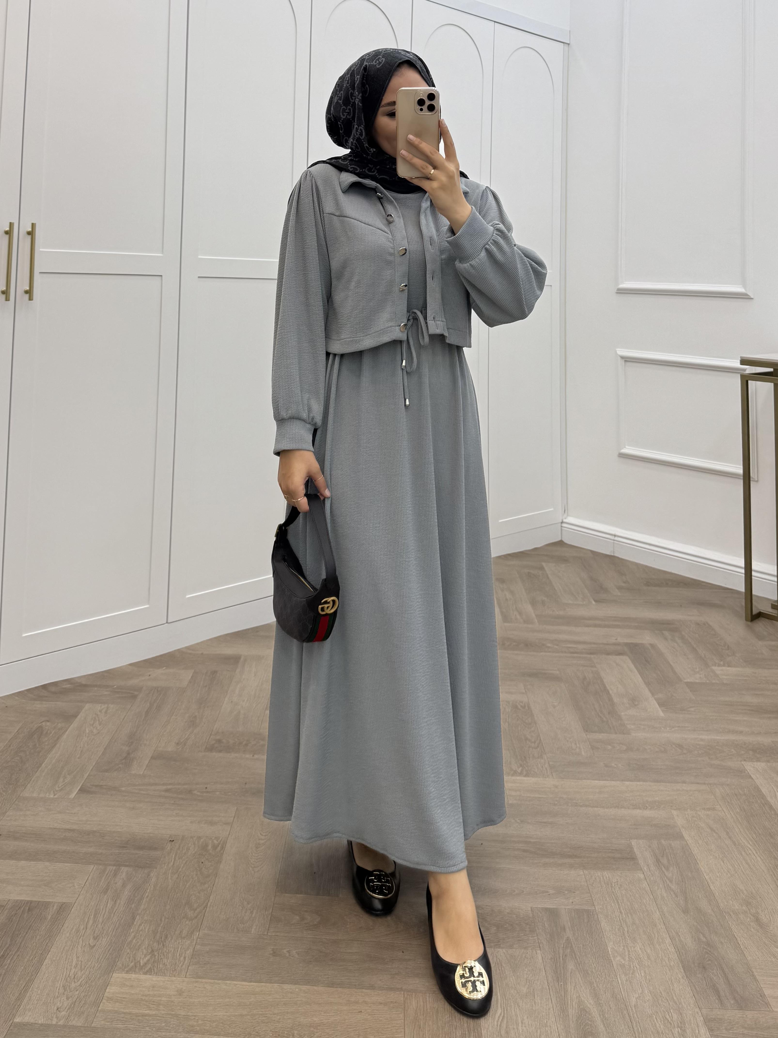 FİTİLLİ CEKETLİ TAKIM ELBİSE GRİ