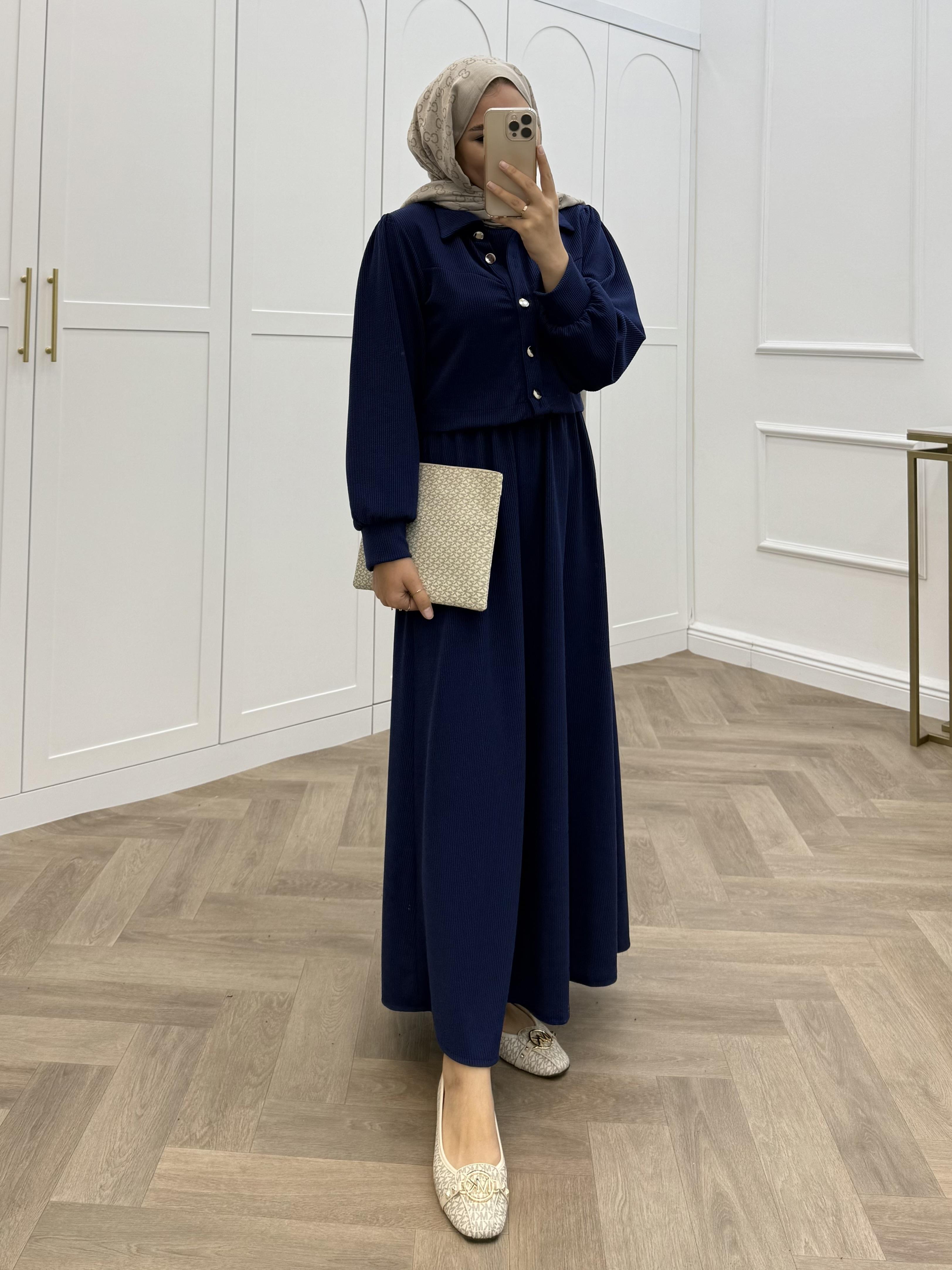 FİTİLLİ CEKETLİ TAKIM ELBİSE LACİVERT