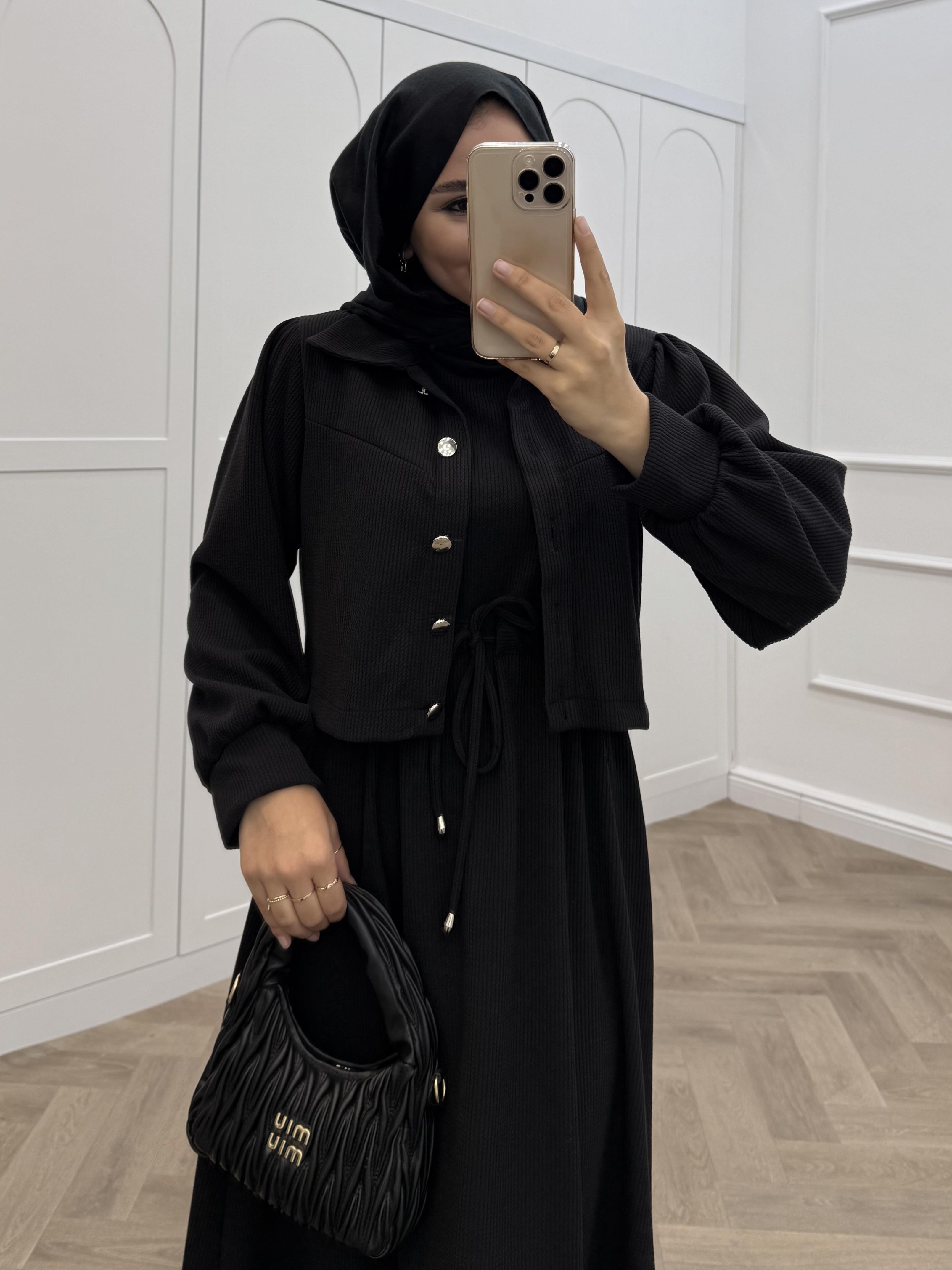 FİTİLLİ CEKETLİ TAKIM ELBİSE SİYAH