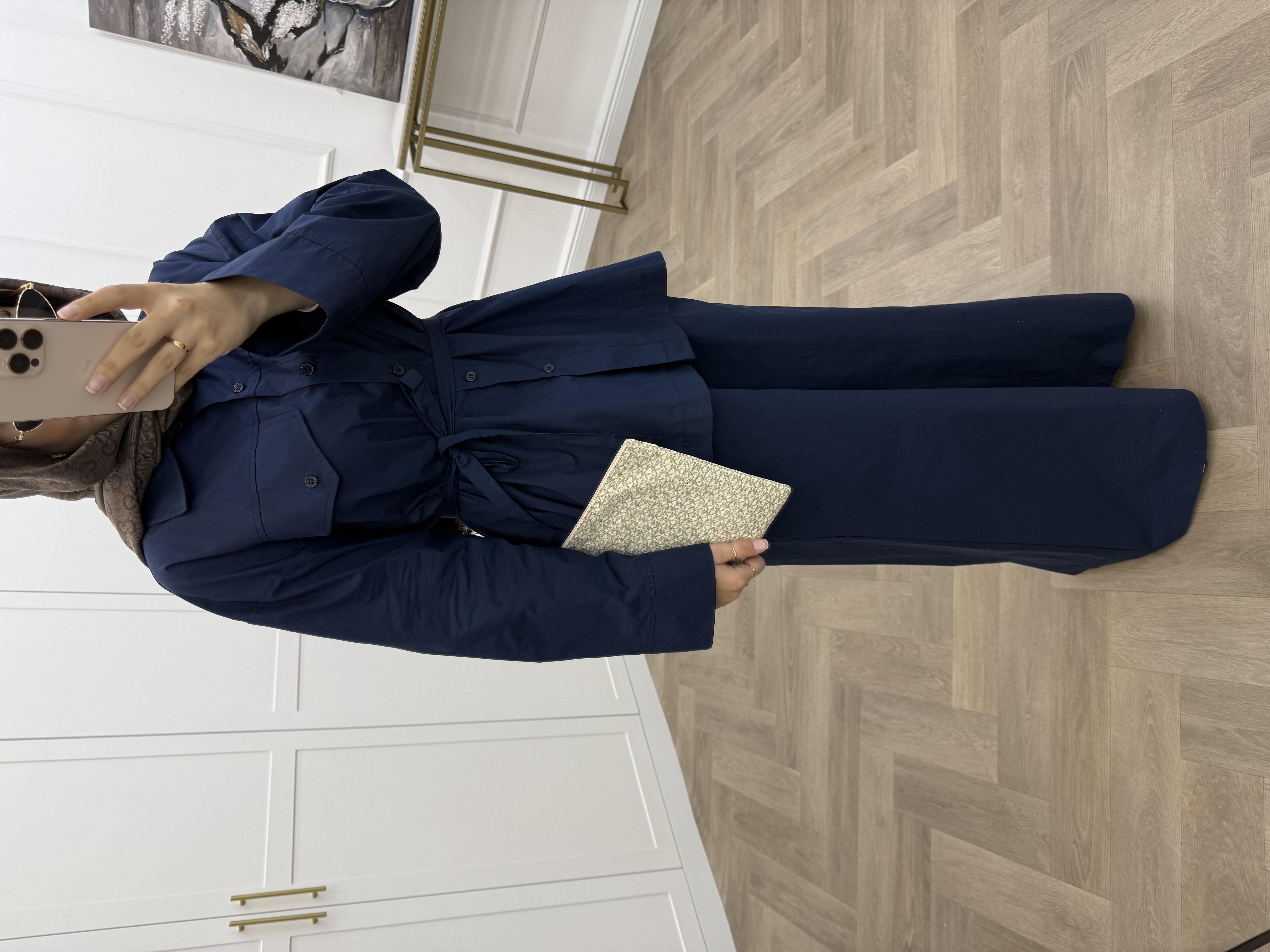 GENİŞ PAÇA TUNİKLİ TAKIM LACİVERT