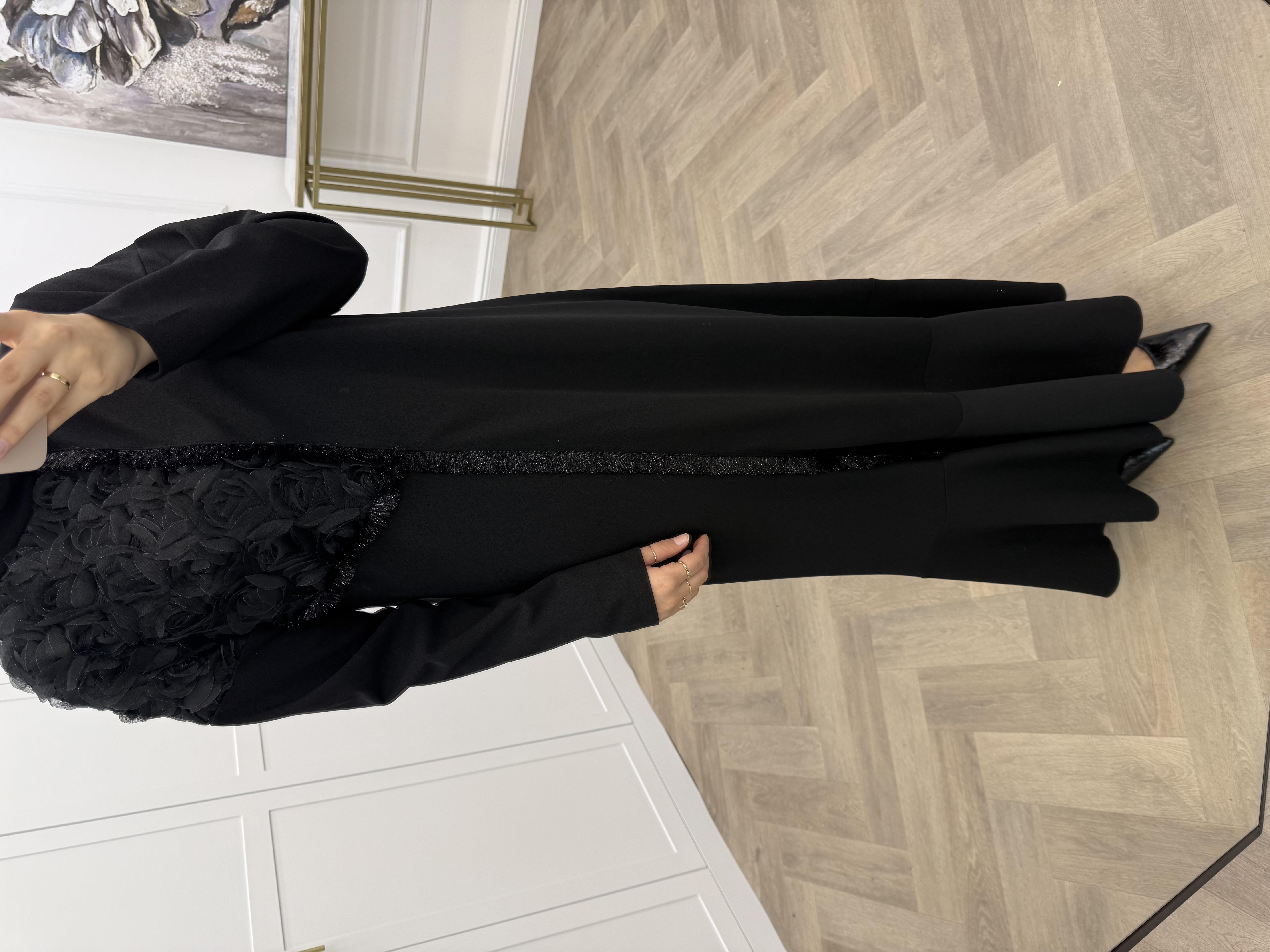 GÜLFEM ELBİSE SİYAH