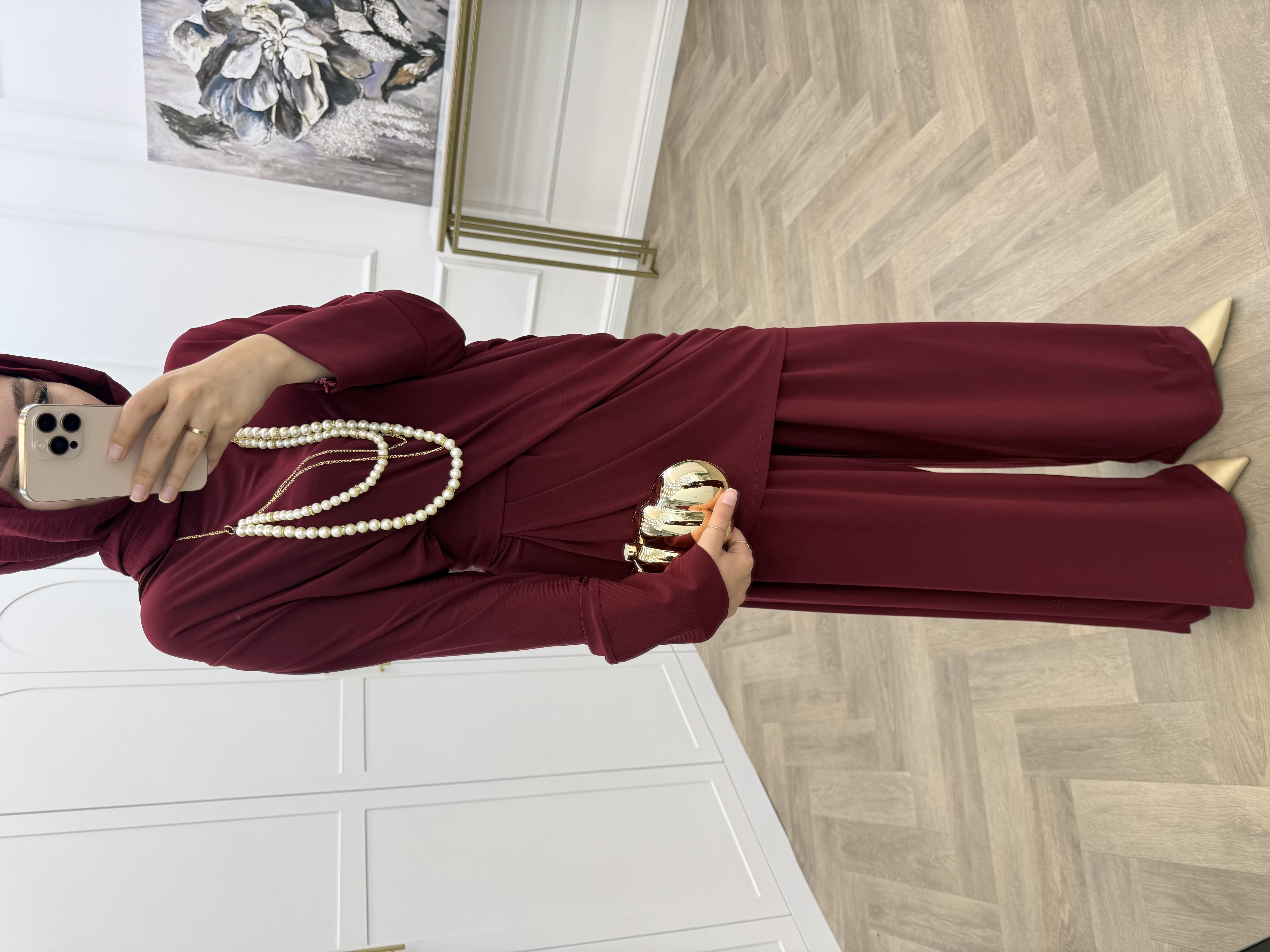 HALE SANDY PANTOLONLU TAKIM BORDO