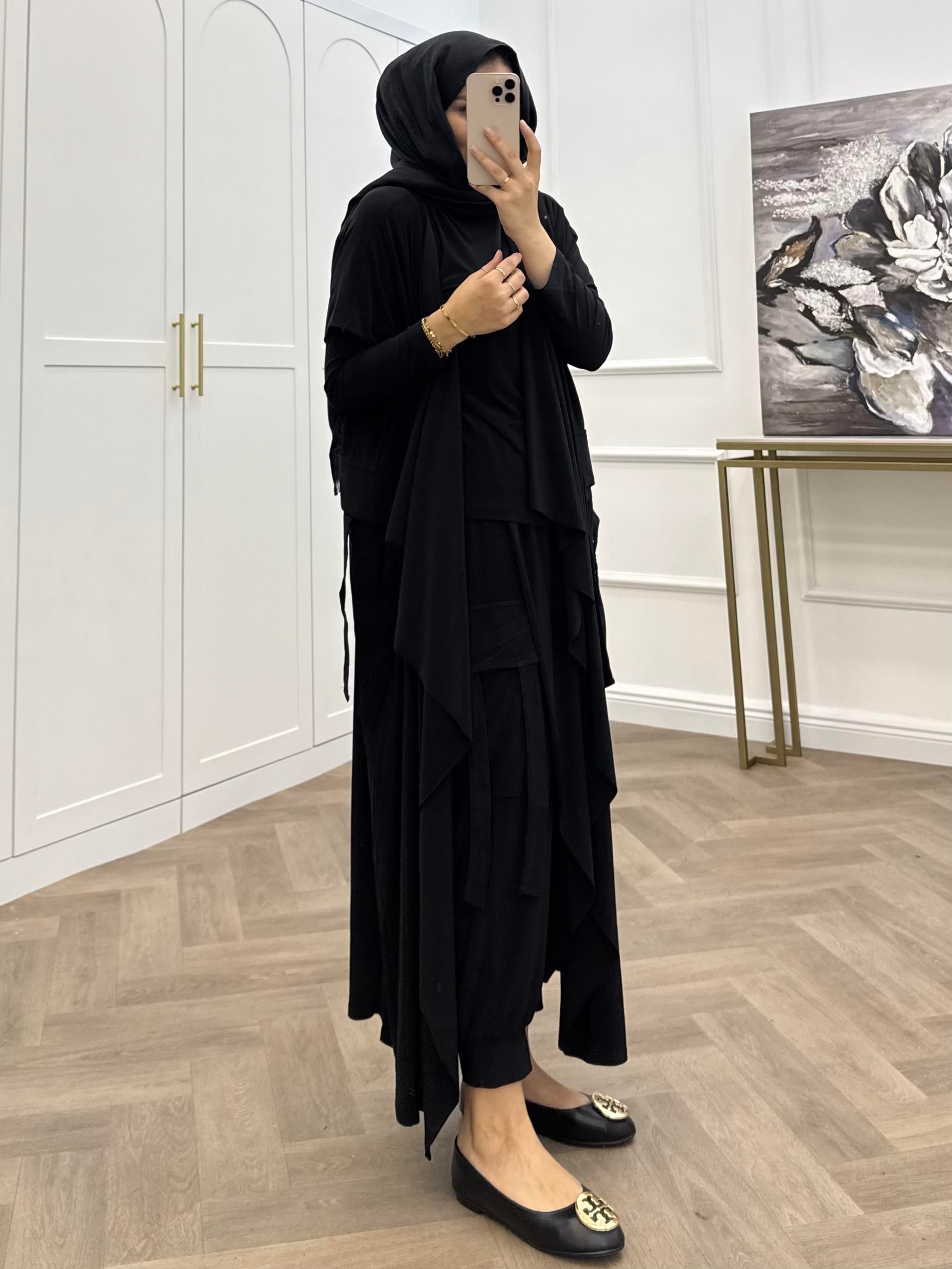 HERA YELEKLİ ÜÇLÜ SANDY TAKIM SİYAH