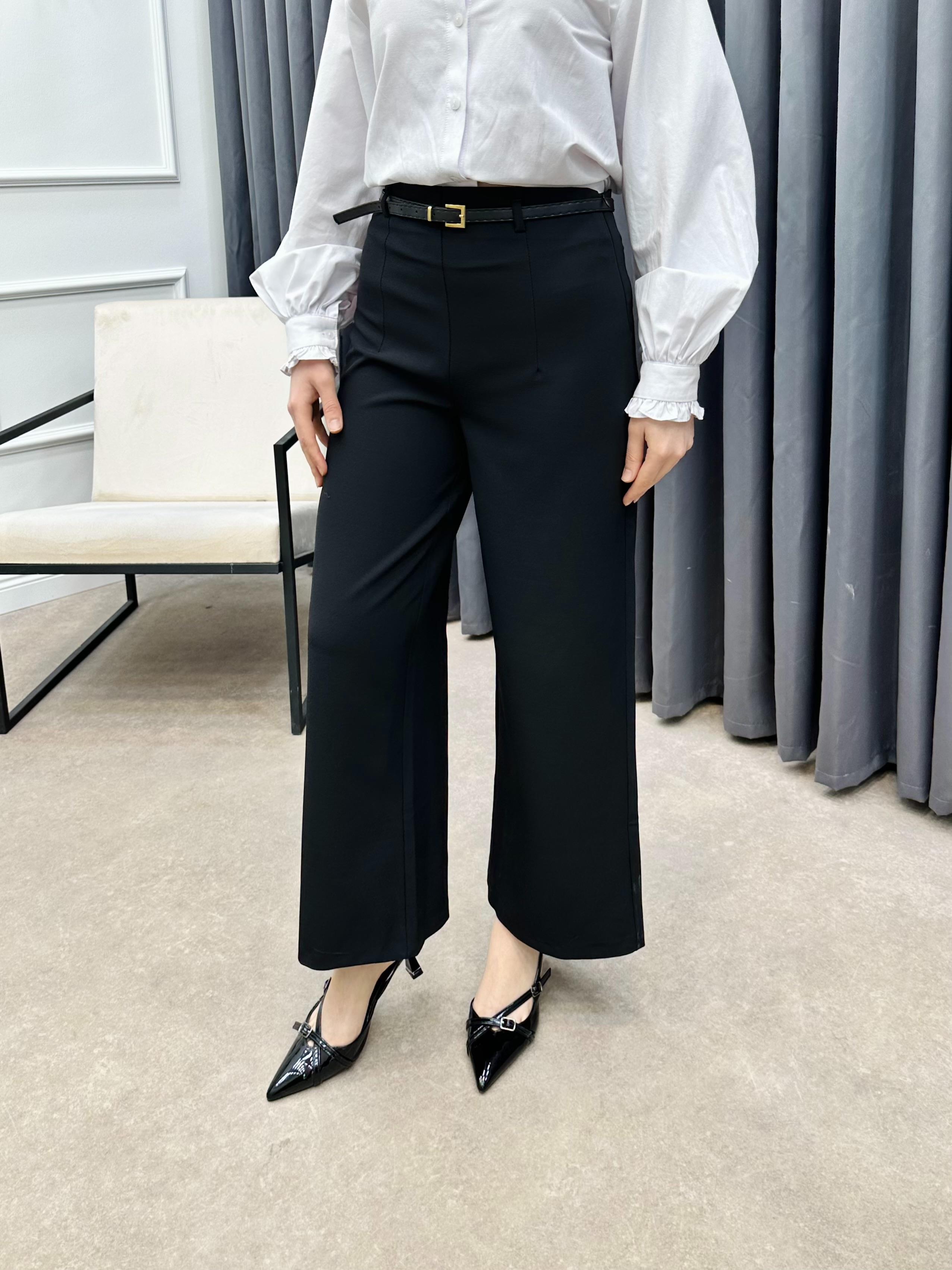 KAPRİ PANTOLON SİYAH