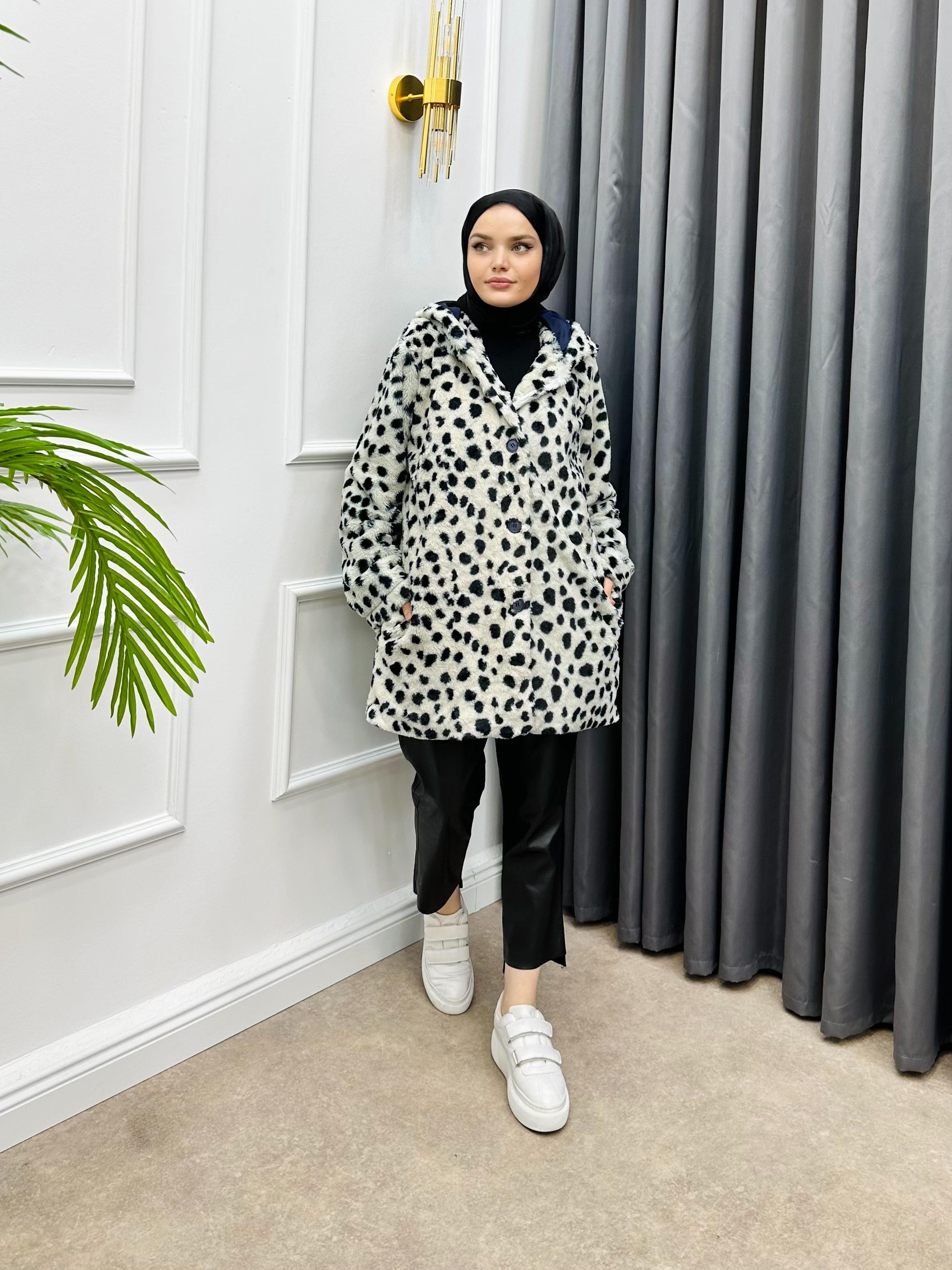 KAPÜŞONLU PELUŞ MONT ZEBRA