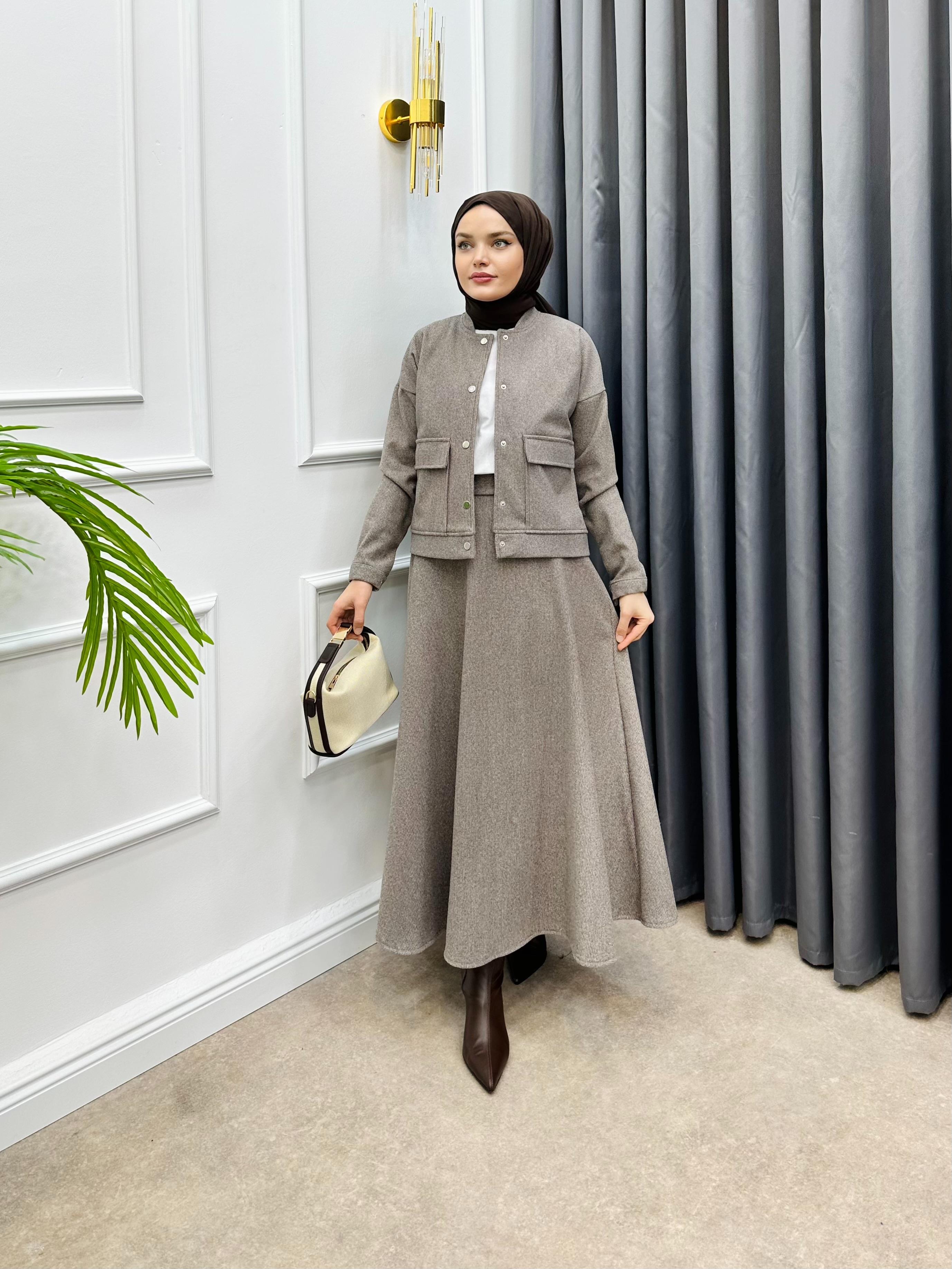 KAŞE ETEKLİ TAKIM VİZON