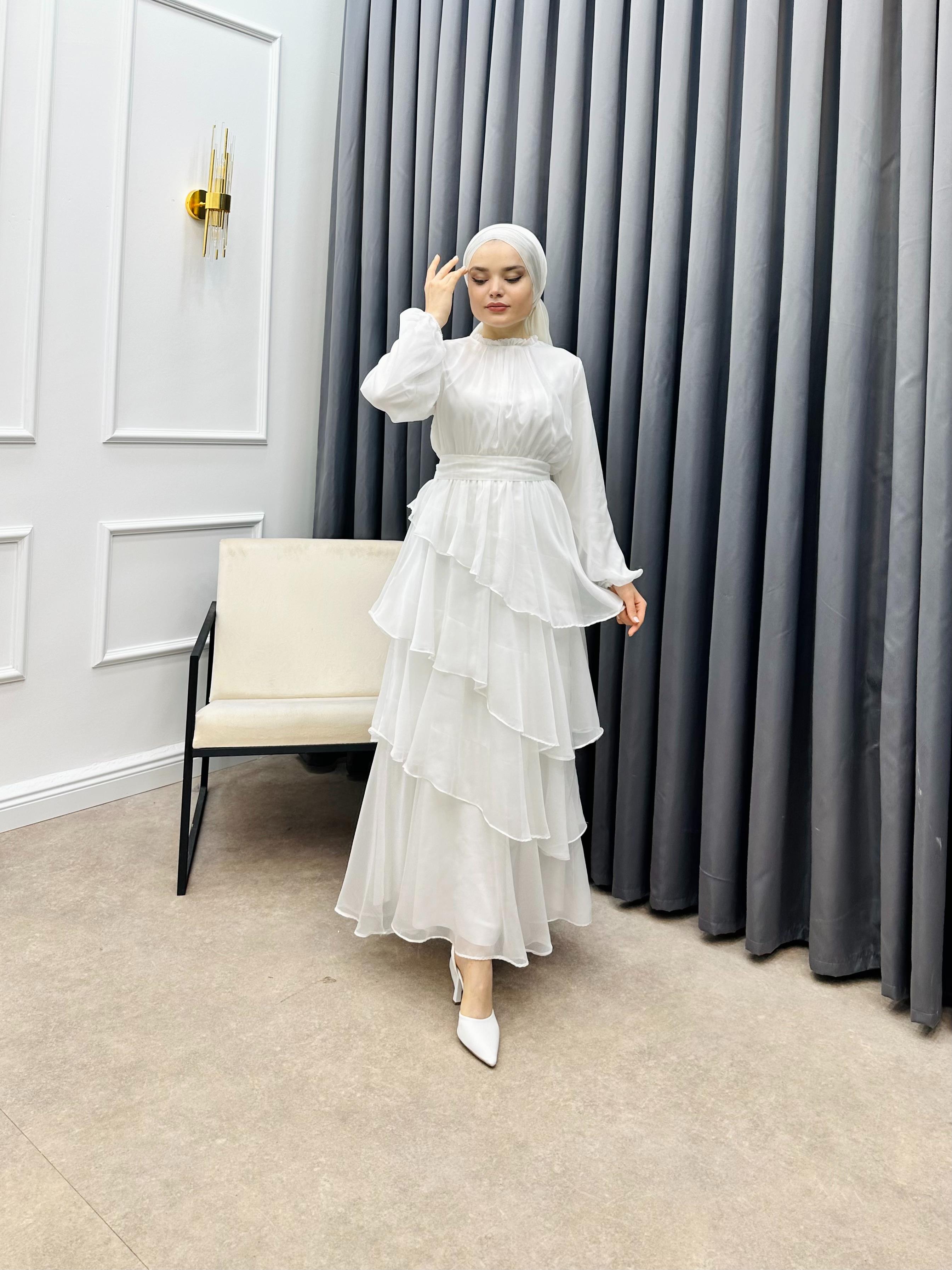 KATLI JANJAN ABİYE BEYAZ