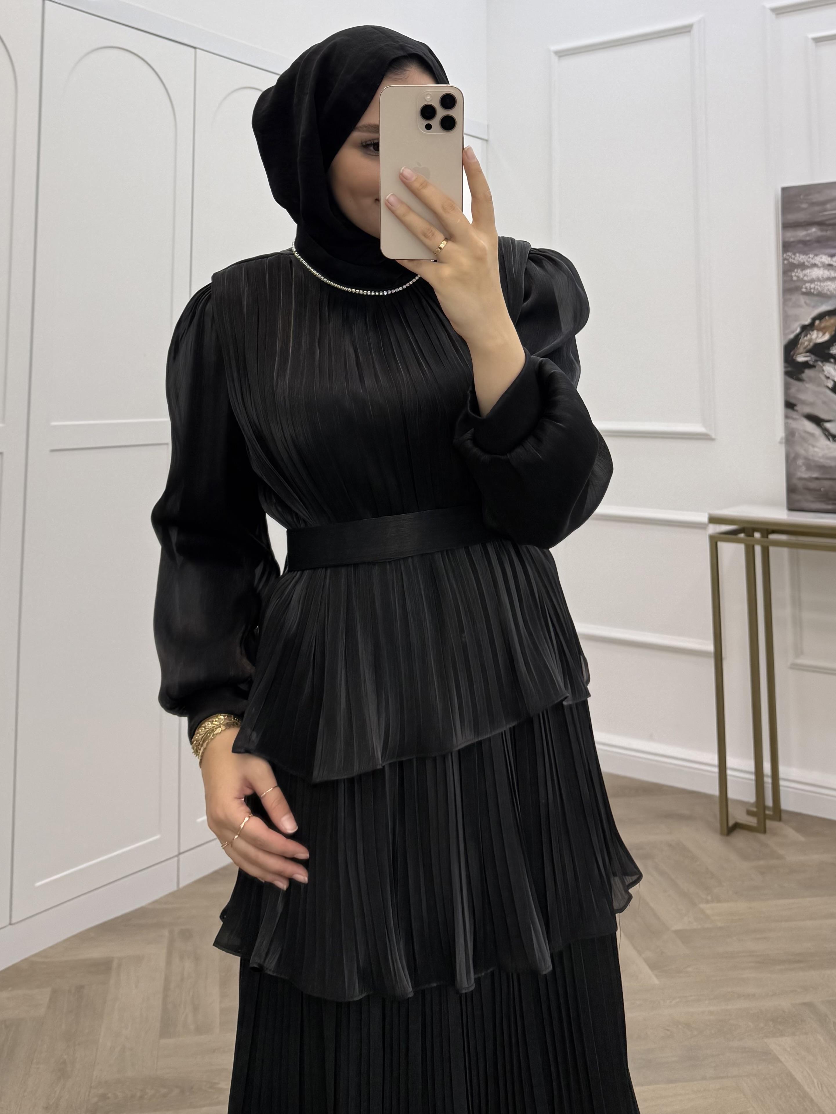 KATLI JANJAN ETELİ TAKIM SİYAH