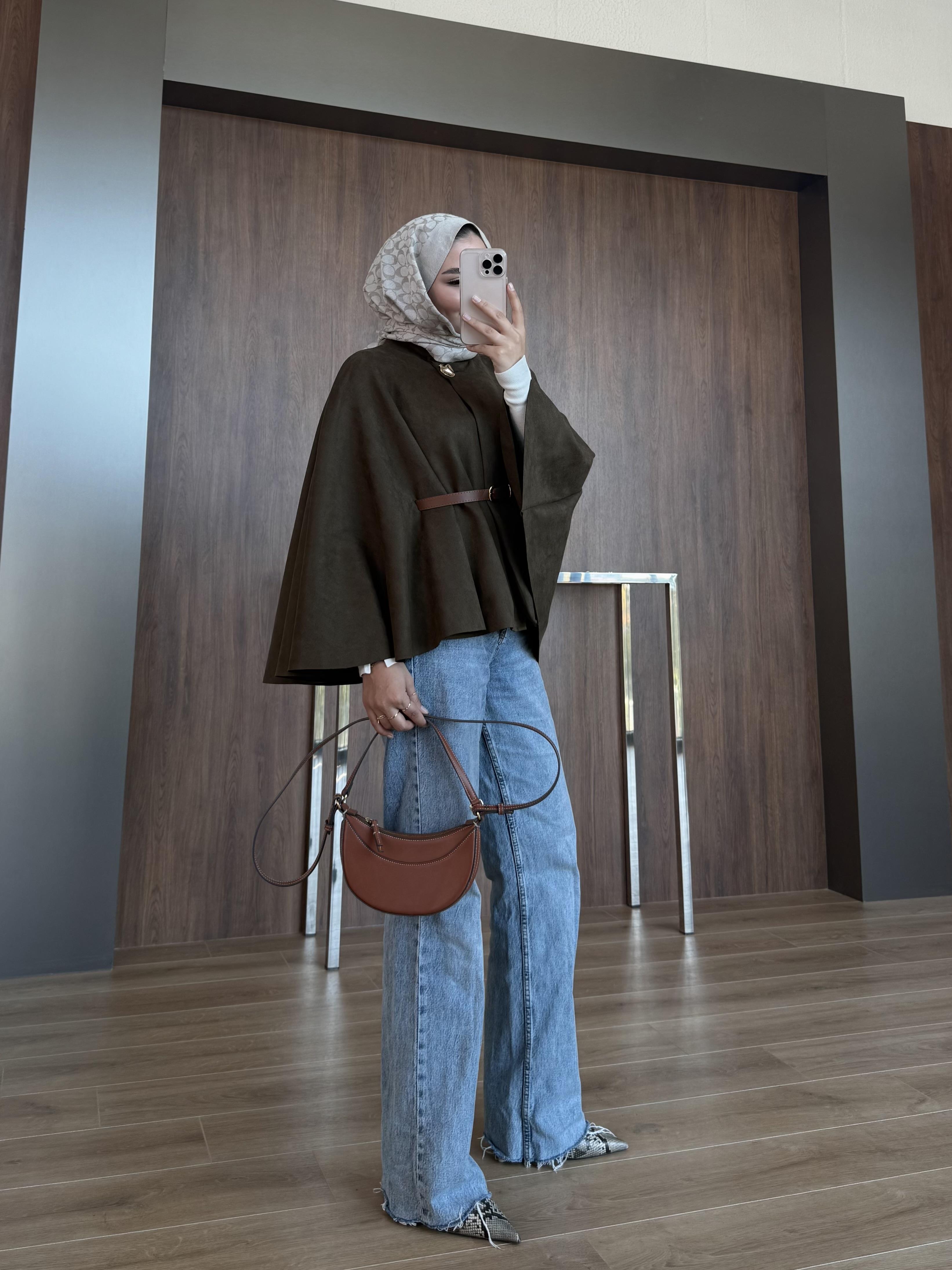 KEMER DETAY SÜET PANÇO HAKİ