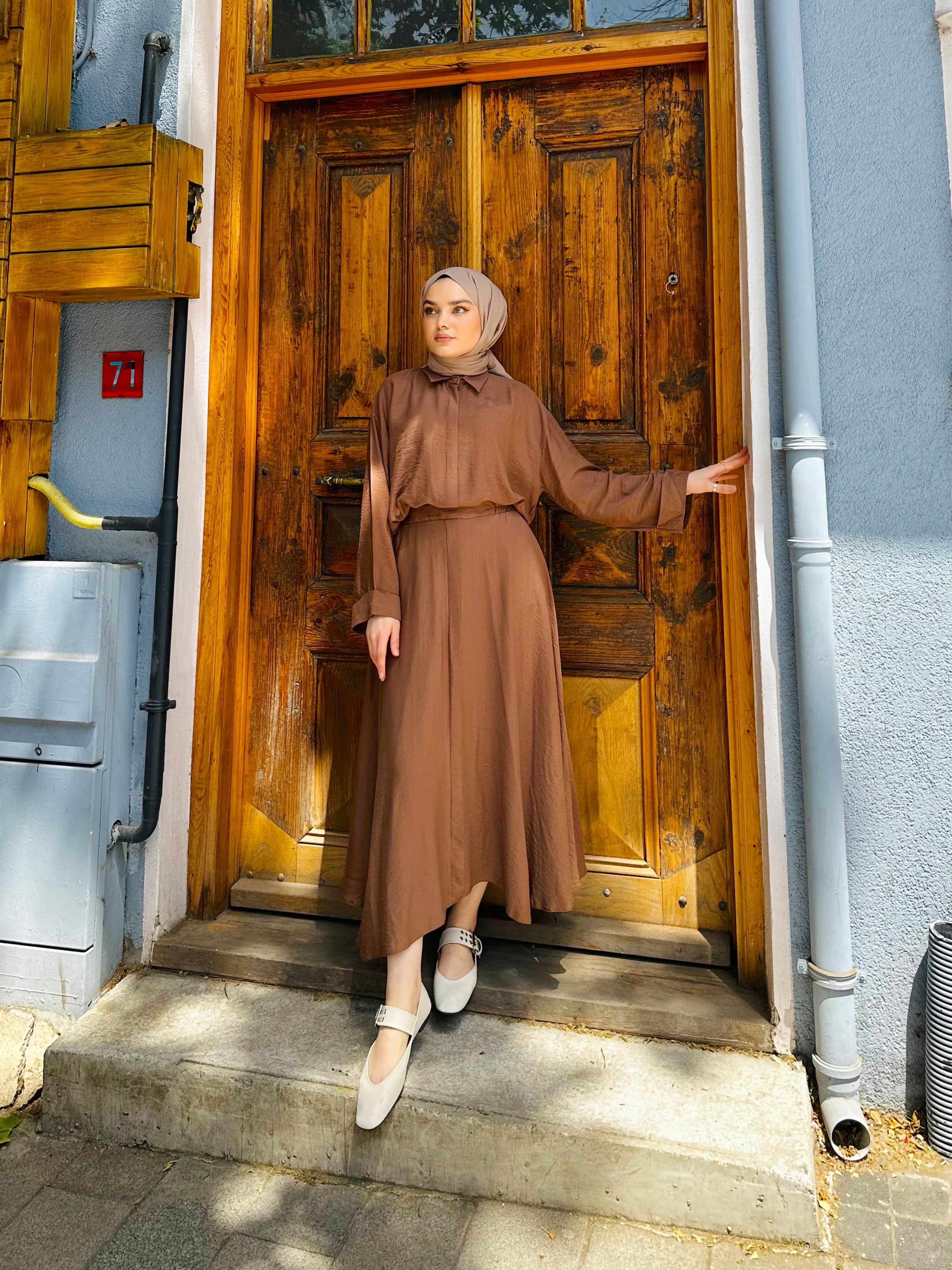 KETEN ETEKLİ TAKIM KAHVE