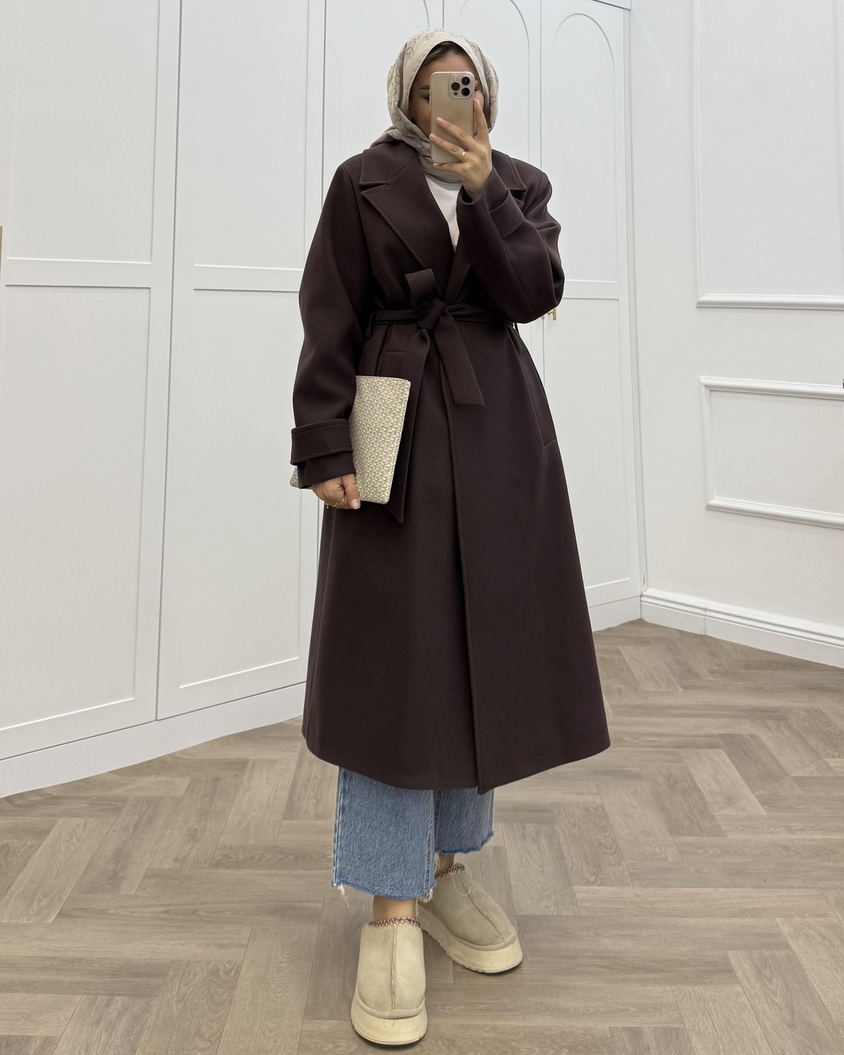 KOL APOLET DETAYLI KAŞE KABAN MÜRDÜM