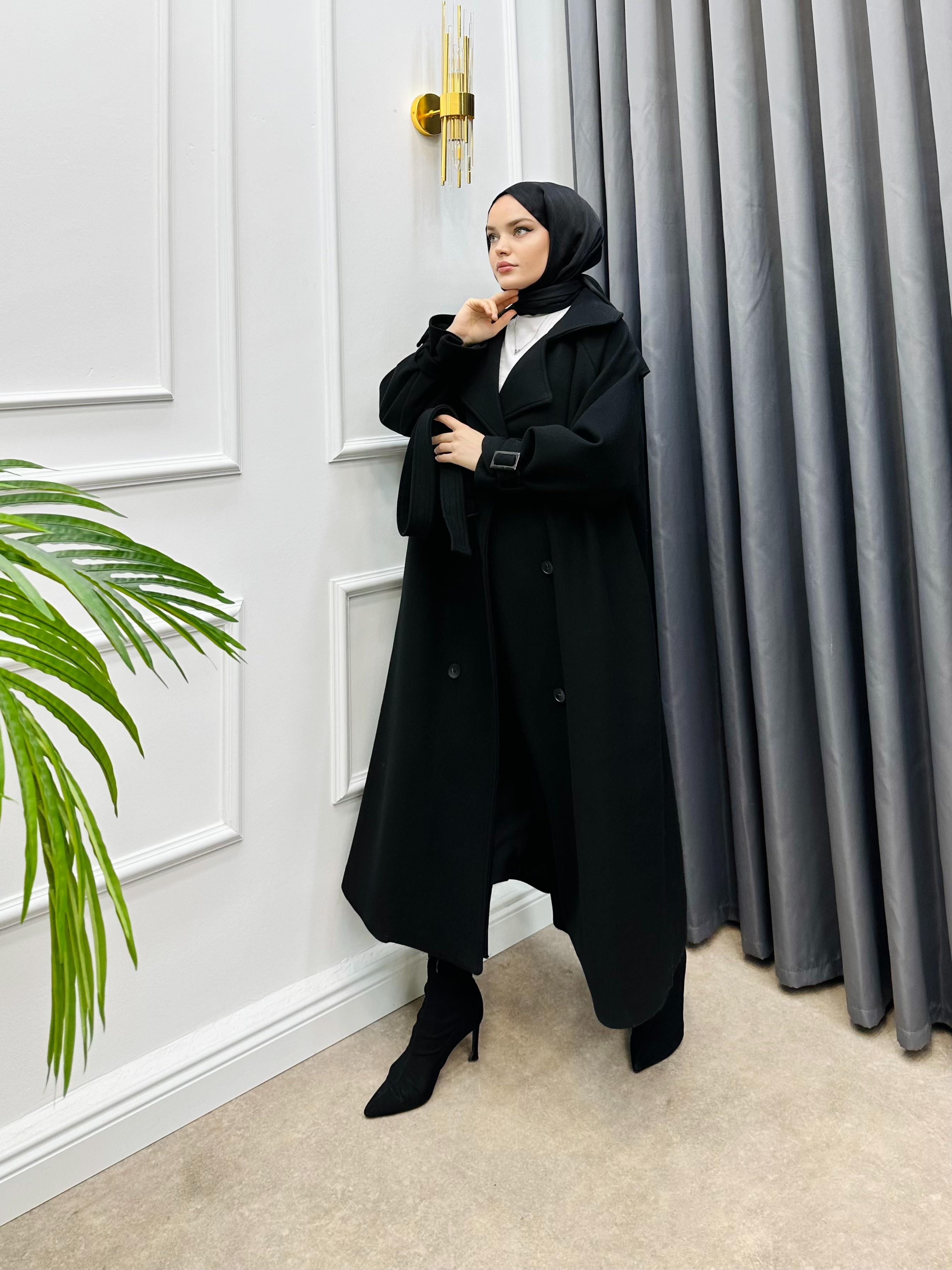 KOL APOLETLİ KAŞE KABAN SİYAH ÖNSİPARİŞ 1 ARALIK ÇIKIŞLI