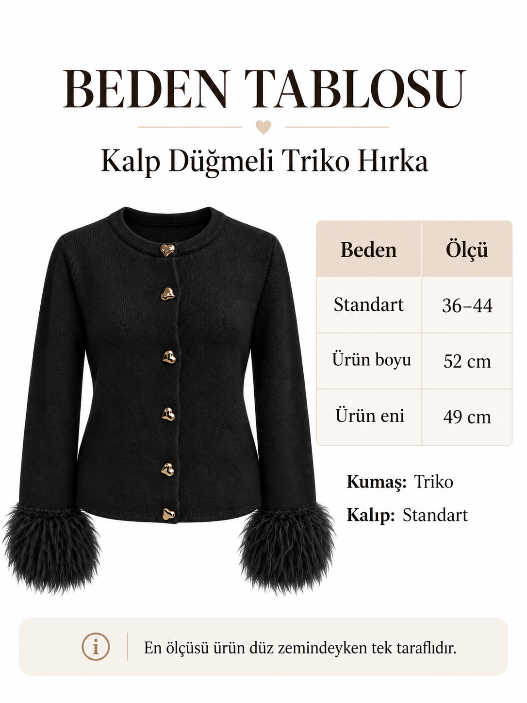KOL UCU TÜYLÜ TRİKO HIRKA KREM