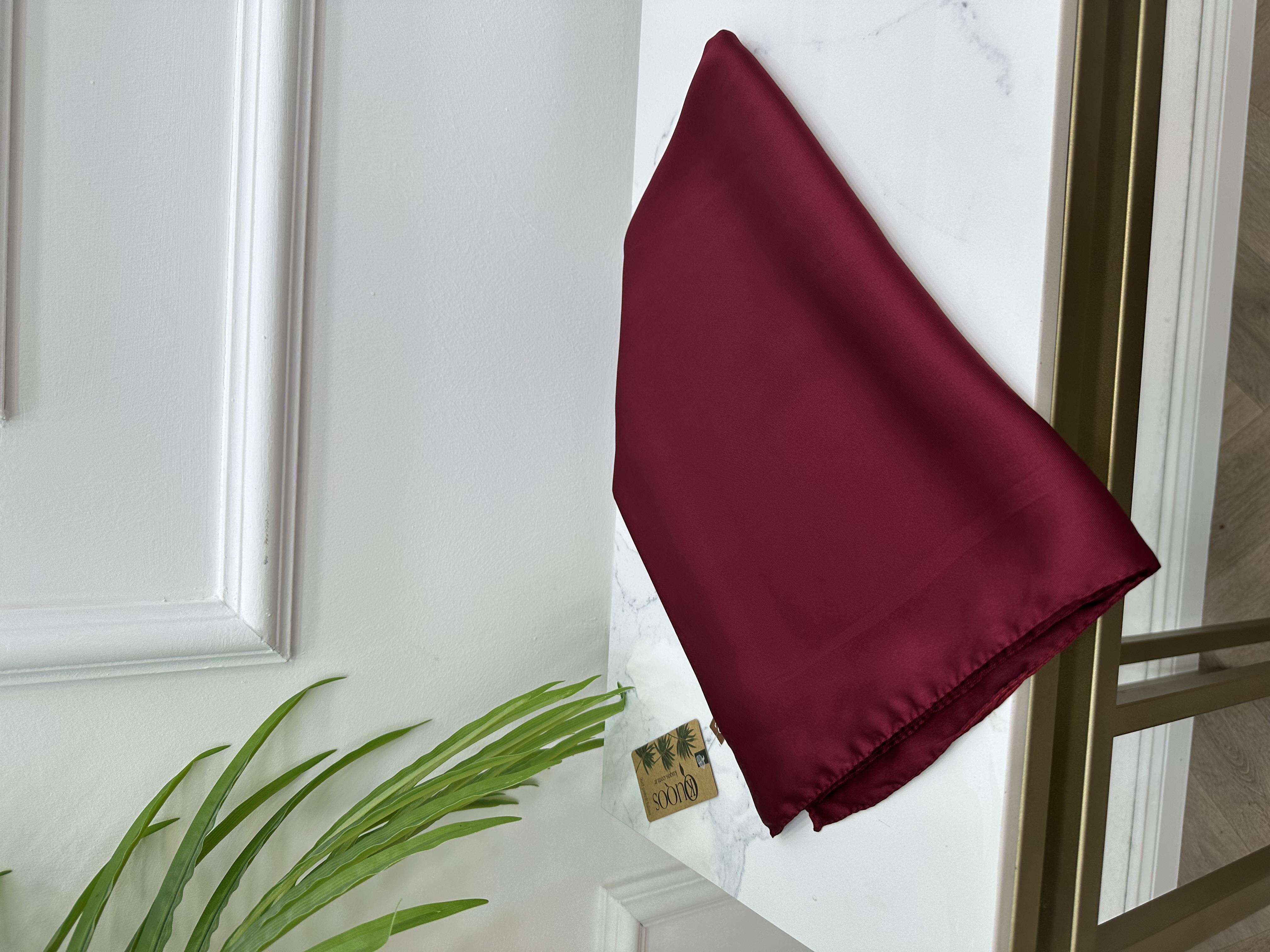 KRİSTAL İPEK ŞAL BORDO