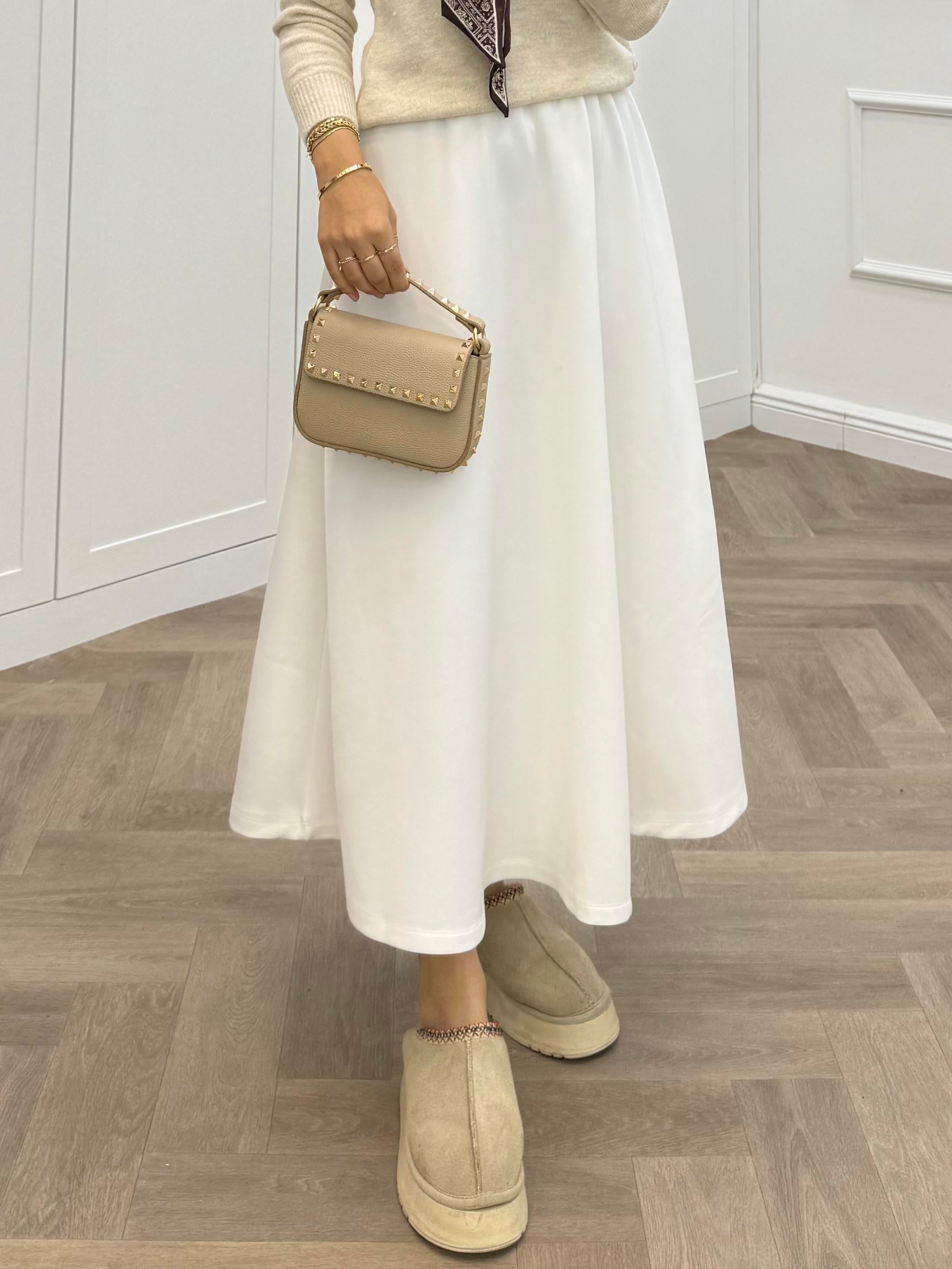 LASTİLKİ SCUBA ETEK BEYAZ