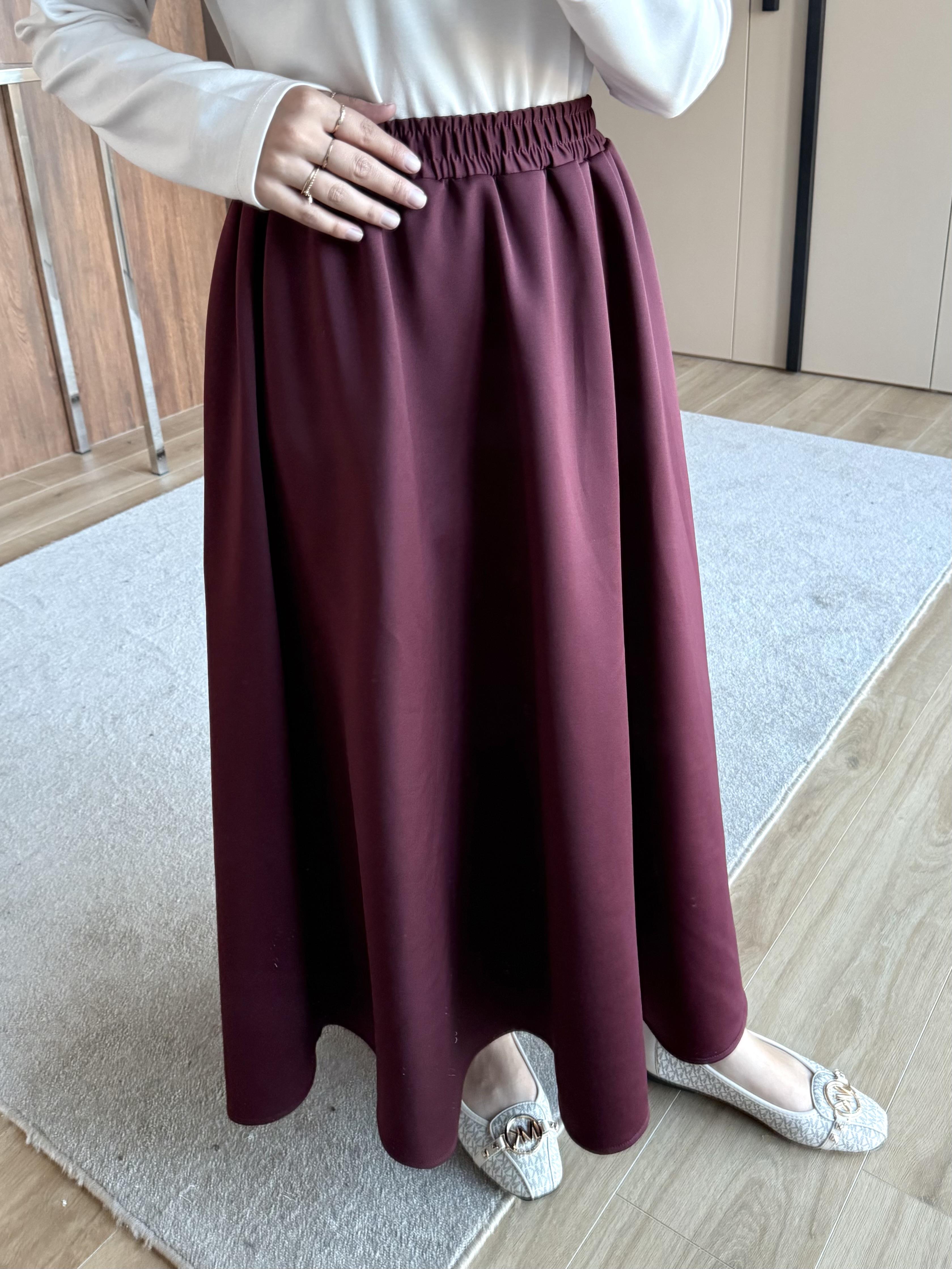 LASTİLKİ SCUBA ETEK BORDO