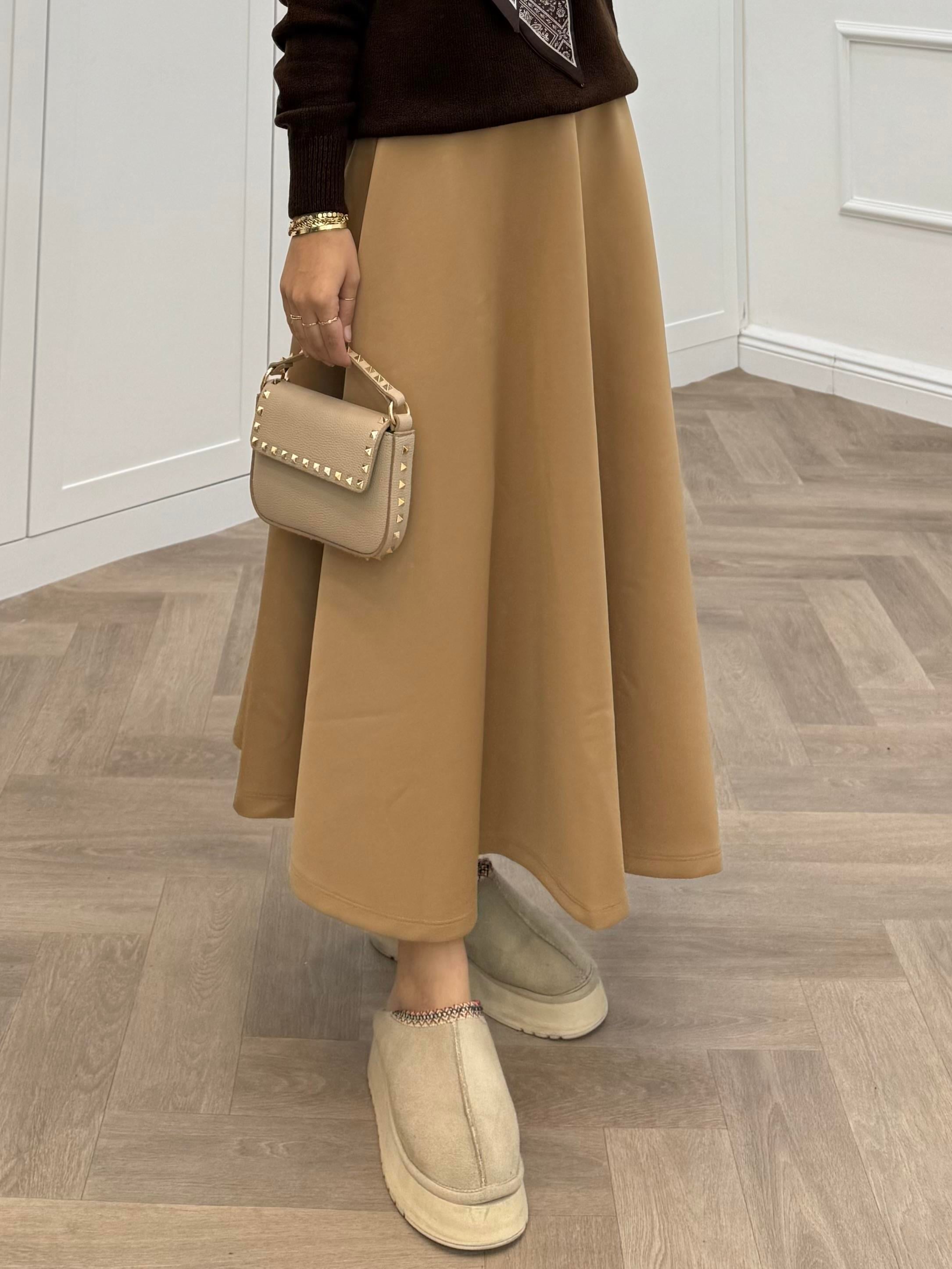 LASTİLKİ SCUBA ETEK CAMEL