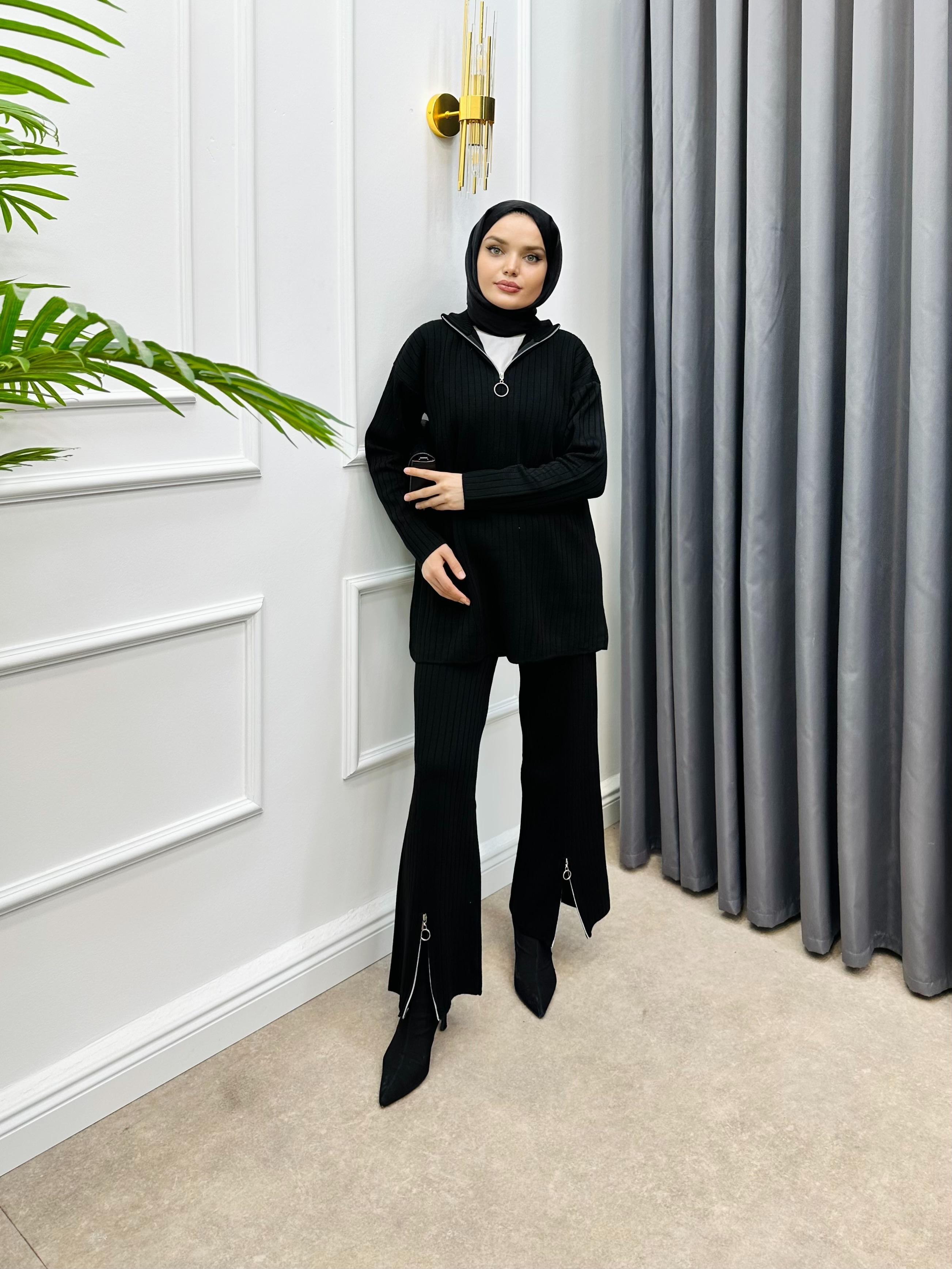 LENA TRİKO TAKIM SİYAH